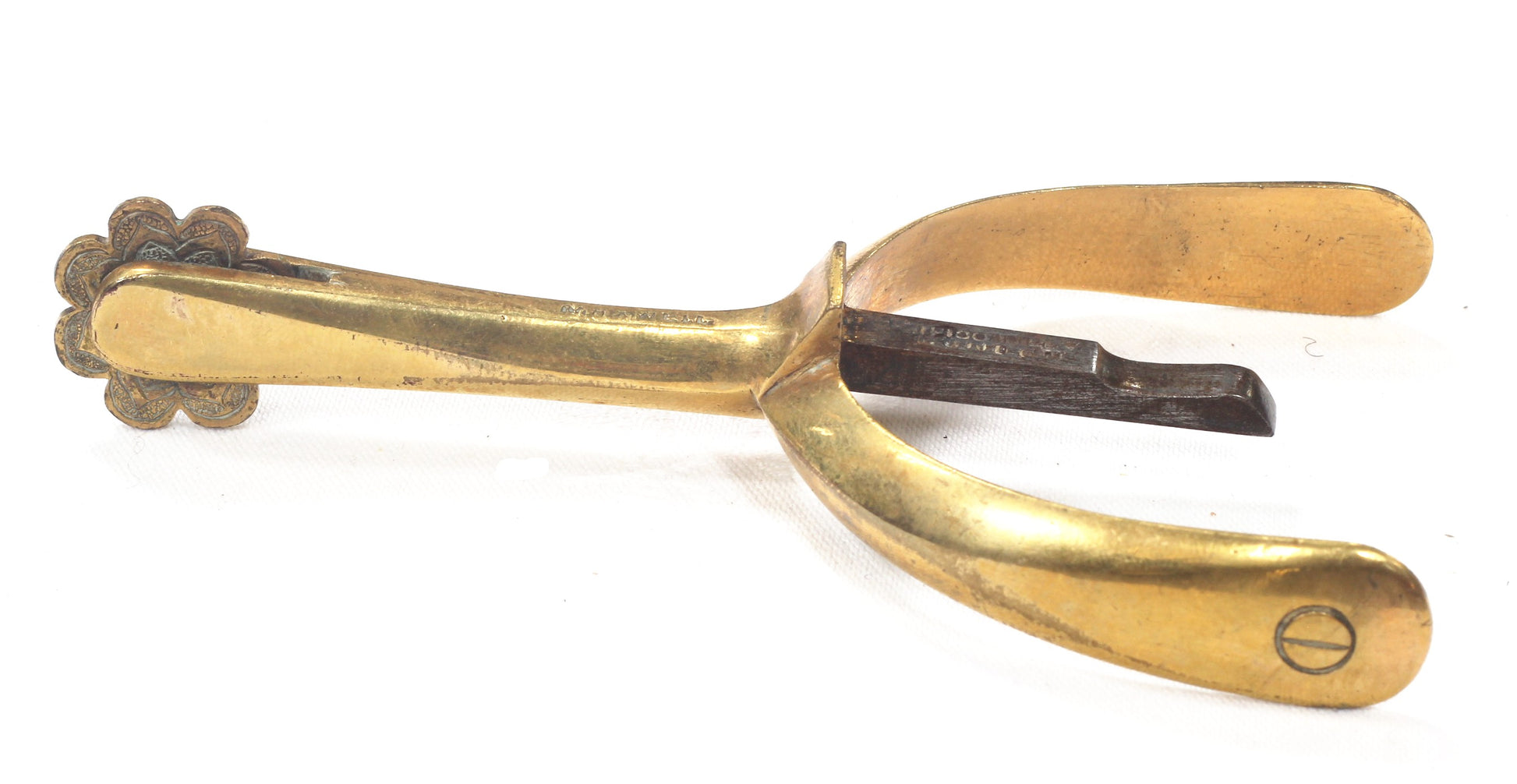 Pair of Gilt Brass Maxwell Box Spurs