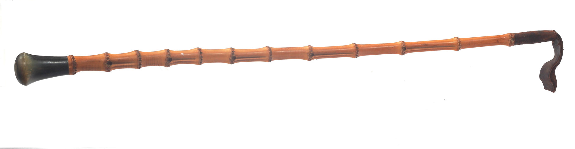 Whangee Cane Riding Whip or Crop with Horn Cap