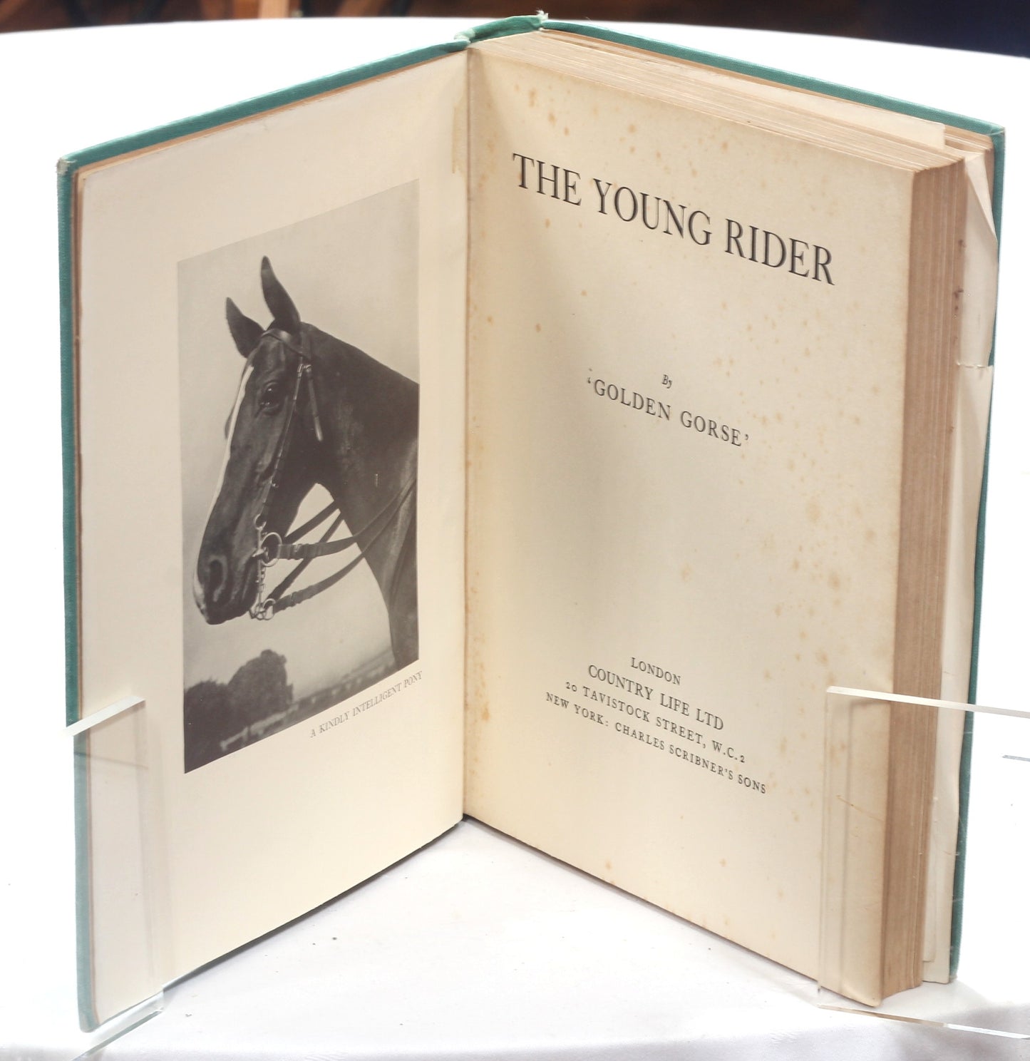 The Young Rider , Ponies for Health and Pleasure by Golden Gorse, 3rd Ed 1935