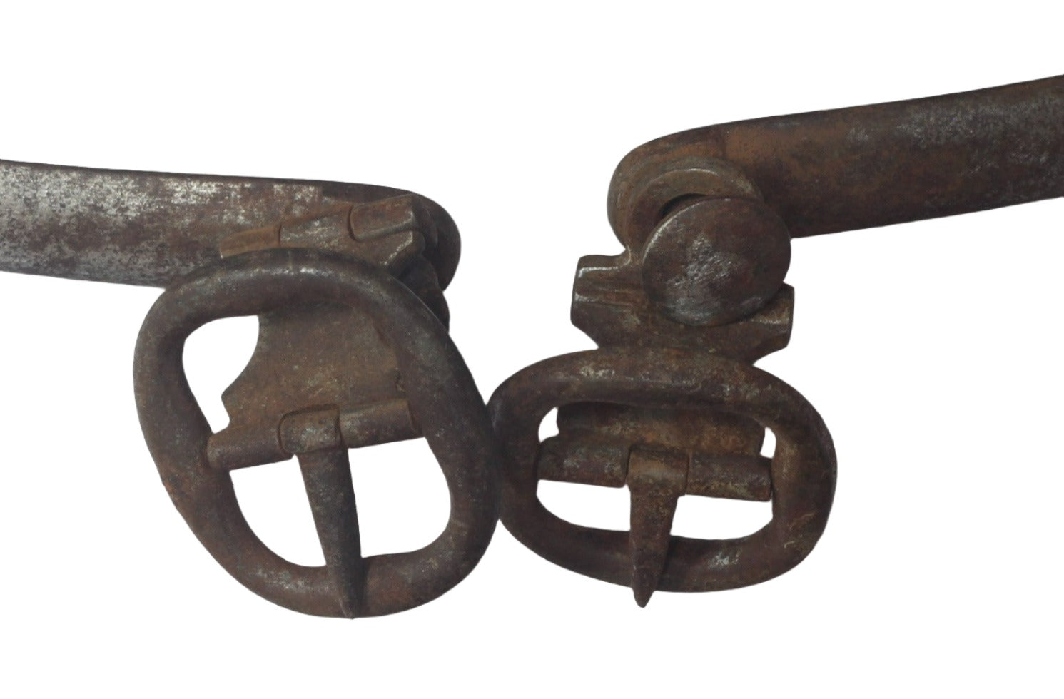 Pair of Antique Steel Spurs by Maxwell 