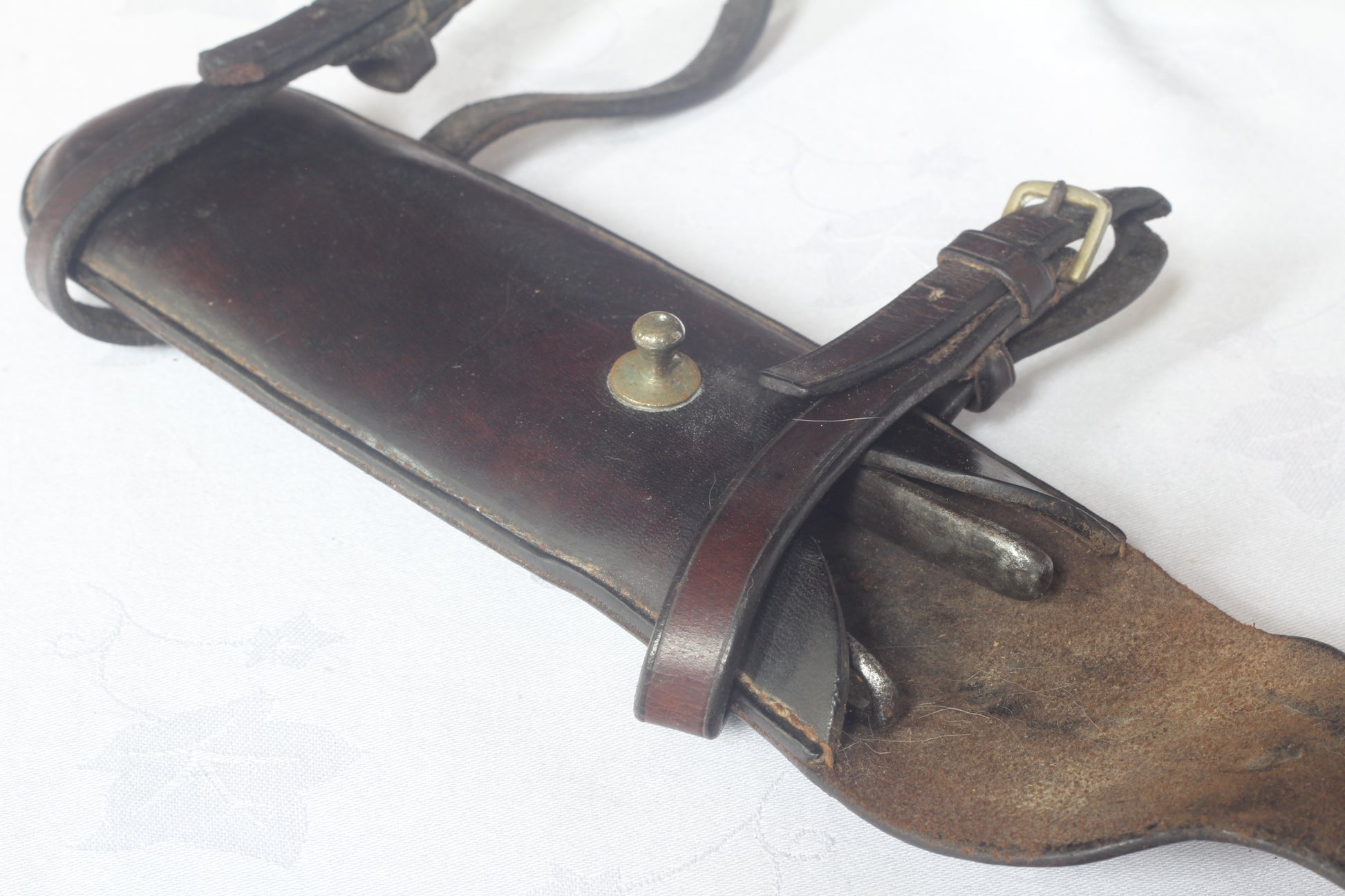 Vintage Wire Cutters in Leather Saddle Case