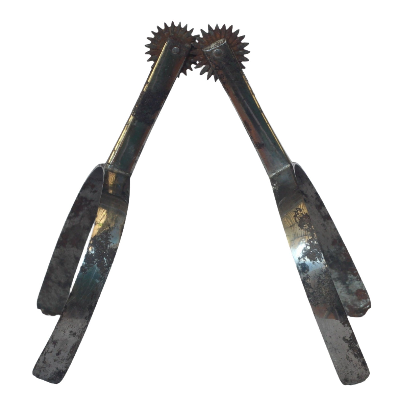 Pair of Early 19th Century French Military Spurs, Éperons a Crampons