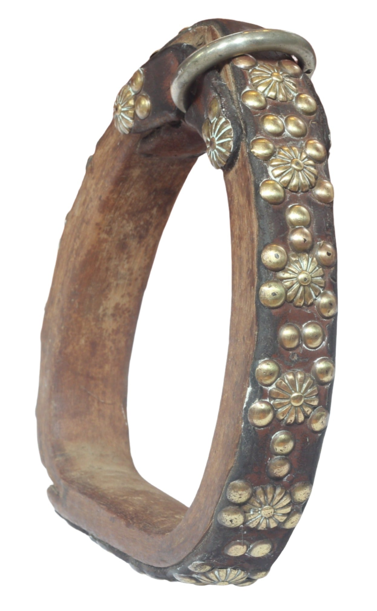 Pair of Decorated Wooden Stirrups from Argentina , Estribos de Aro