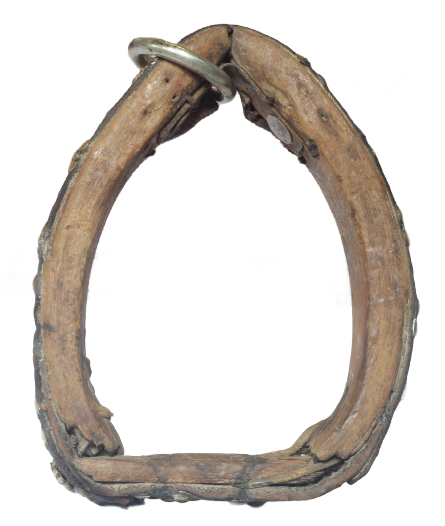 Pair of Decorated Wooden Stirrups from Argentina , Estribos de Aro