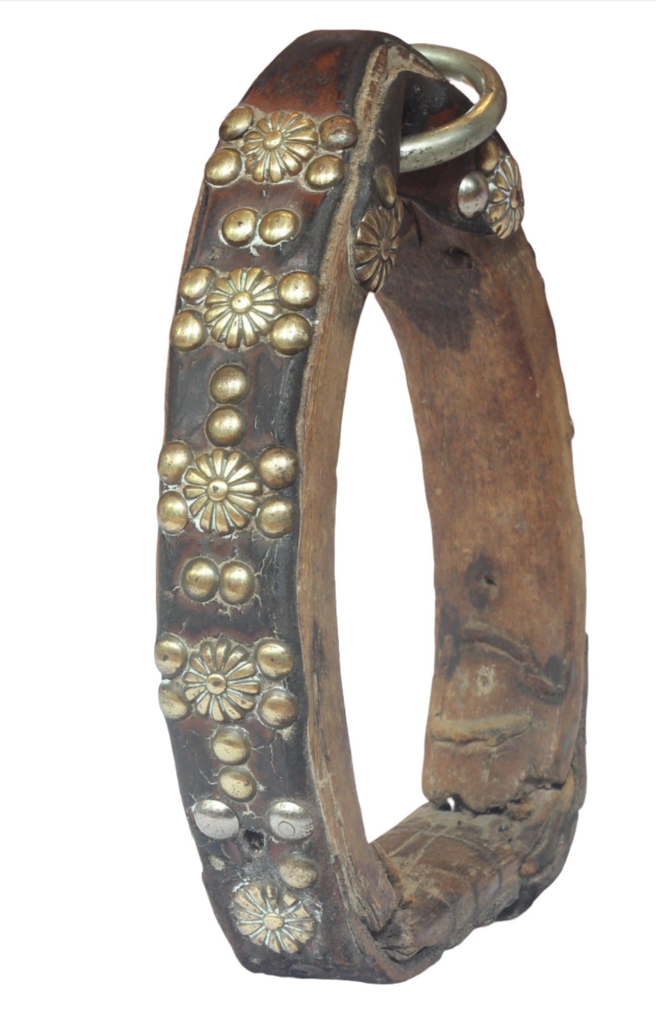 Pair of Decorated Wooden Stirrups from Argentina , Estribos de Aro