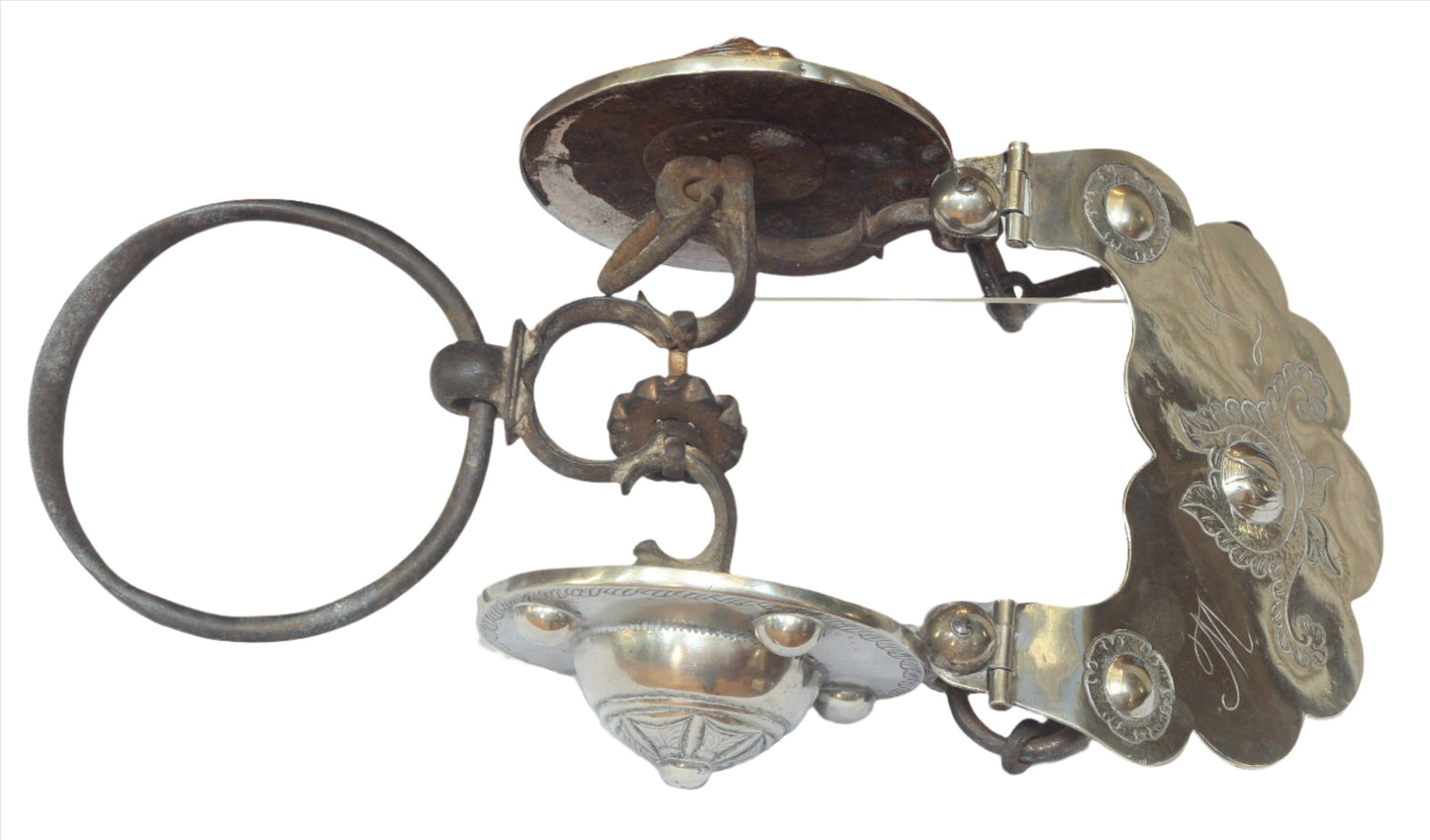 A Silver Decorated Gaucho Ring Bit