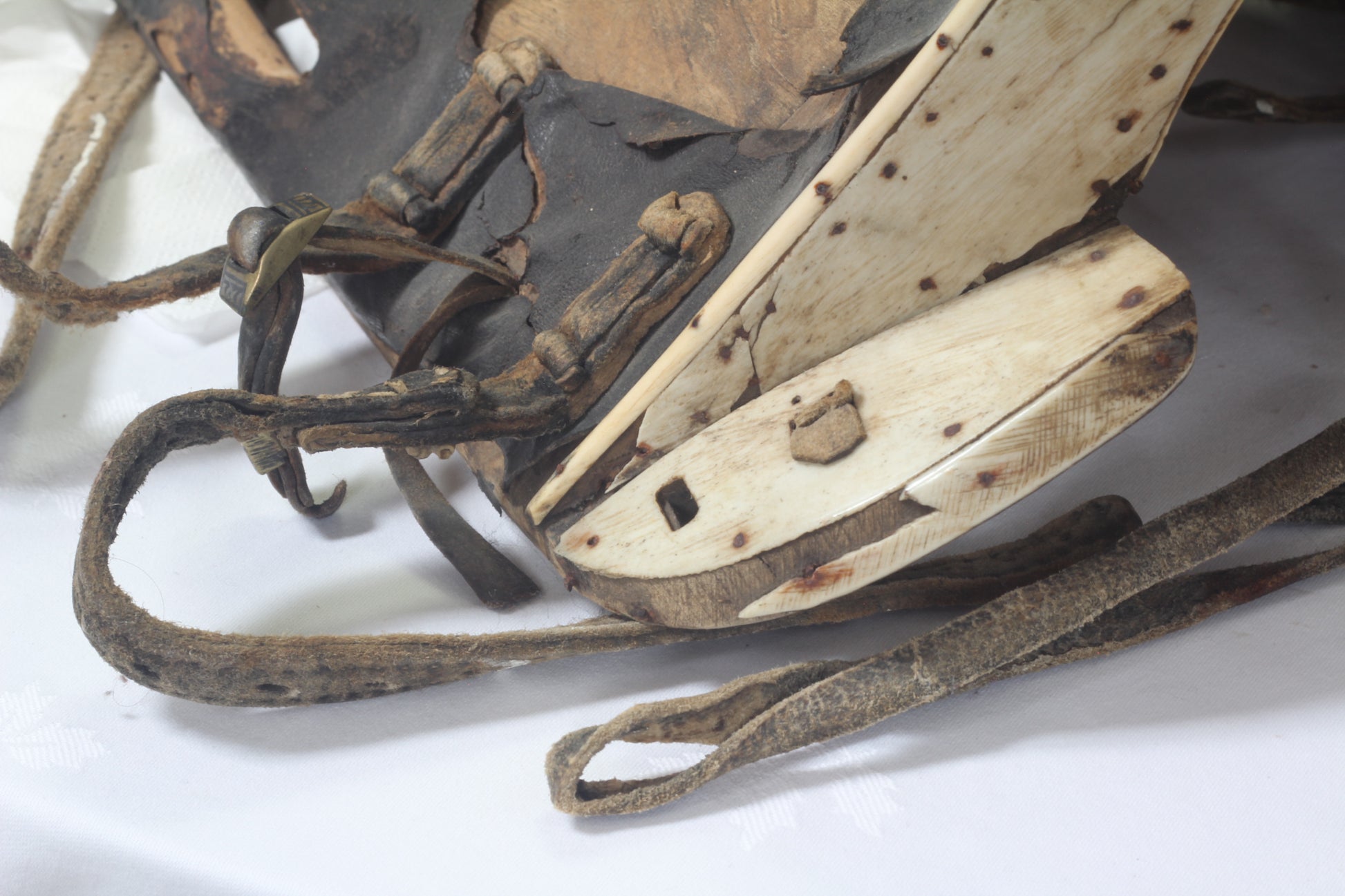 Antique Circassian / Caucasian / Cossack Saddle with Bone Decoration