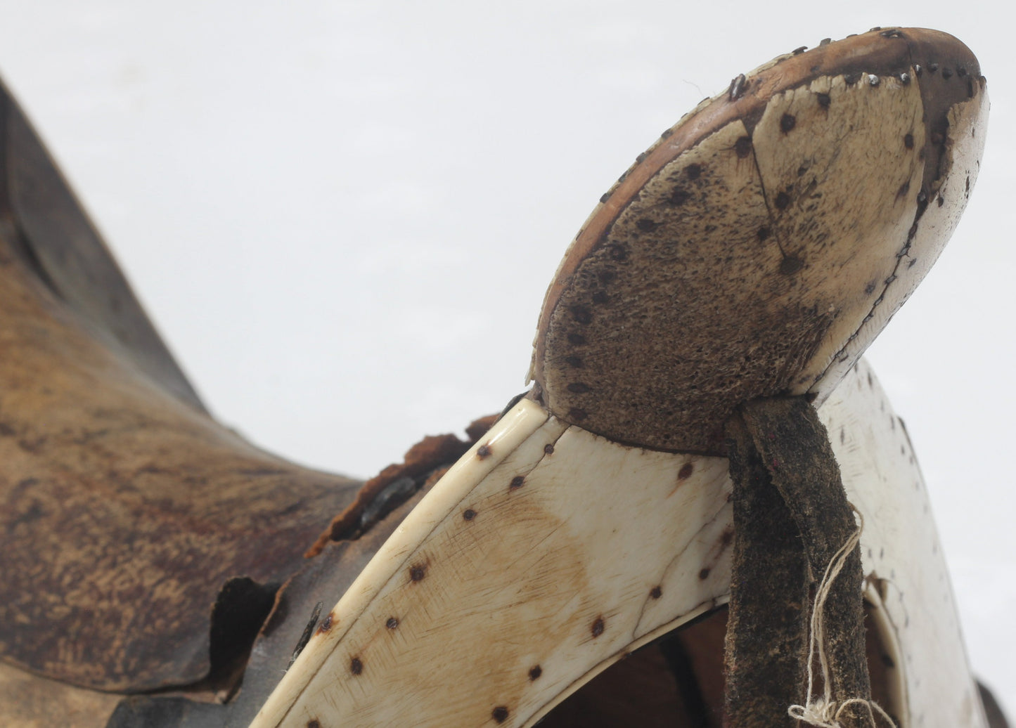 Antique Circassian / Caucasian / Cossack Saddle with Bone Decoration