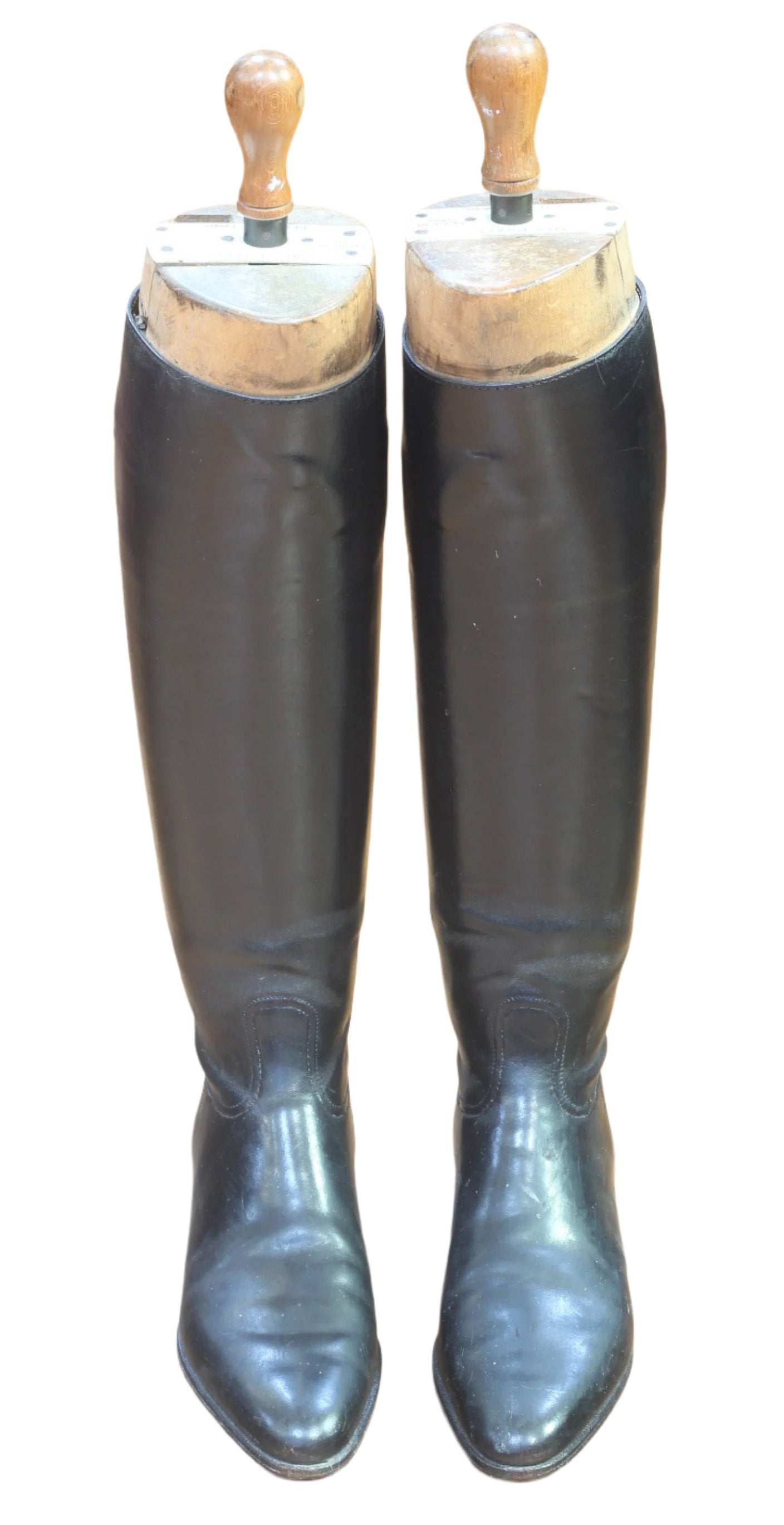 Early 20th Century Ladies Leather Riding Boots and Trees by Peal & Co