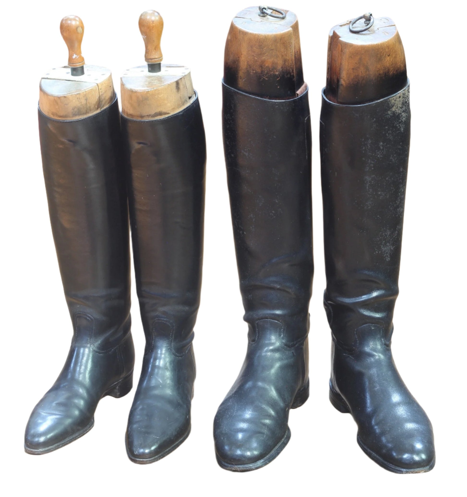 Early 20th Century Ladies Leather Riding Boots and Trees by Peal & Co