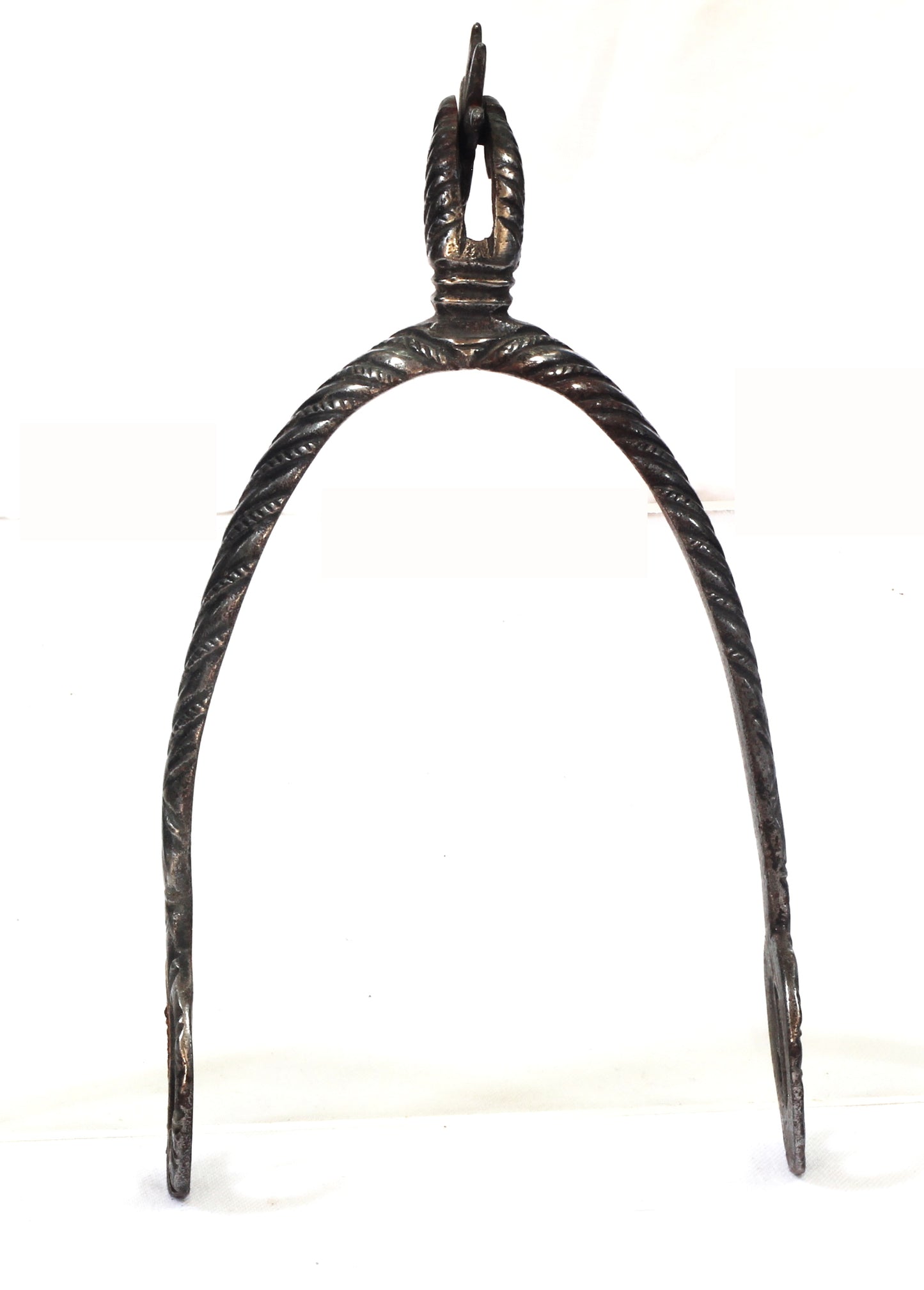 17th Century Steel Spur with Chiselled Decoration