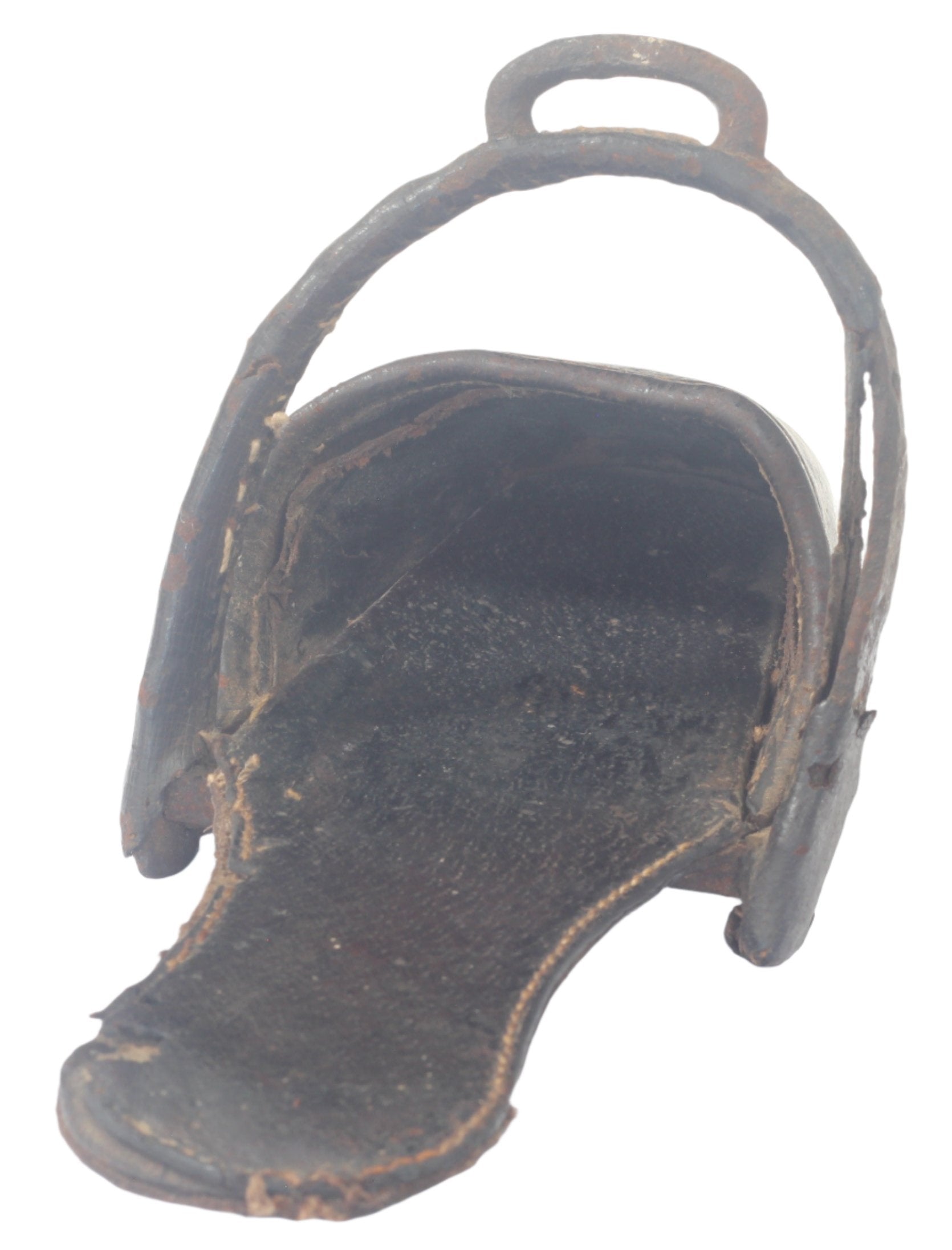 Antique Leather Sidesaddle Slipper Stirrup