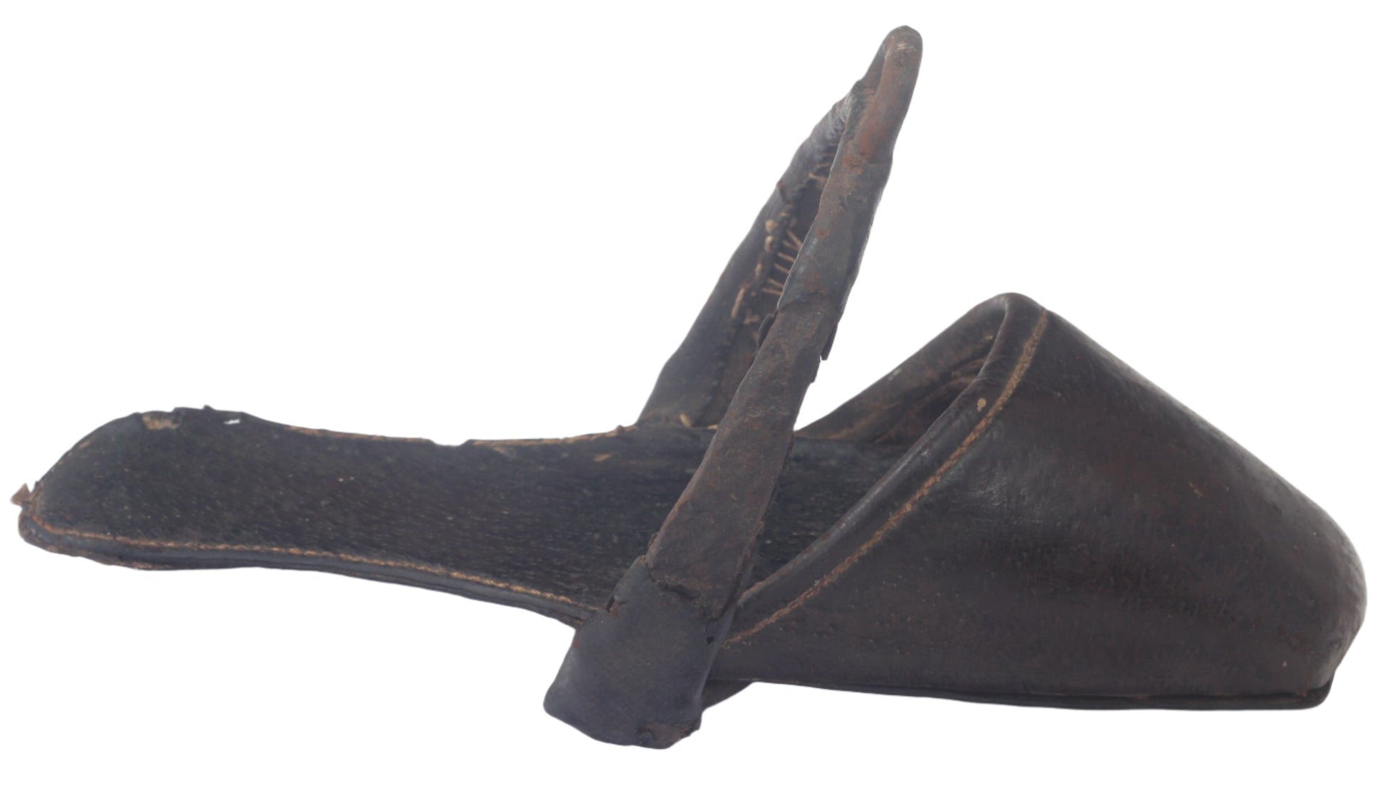 Antique Leather Sidesaddle Slipper Stirrup