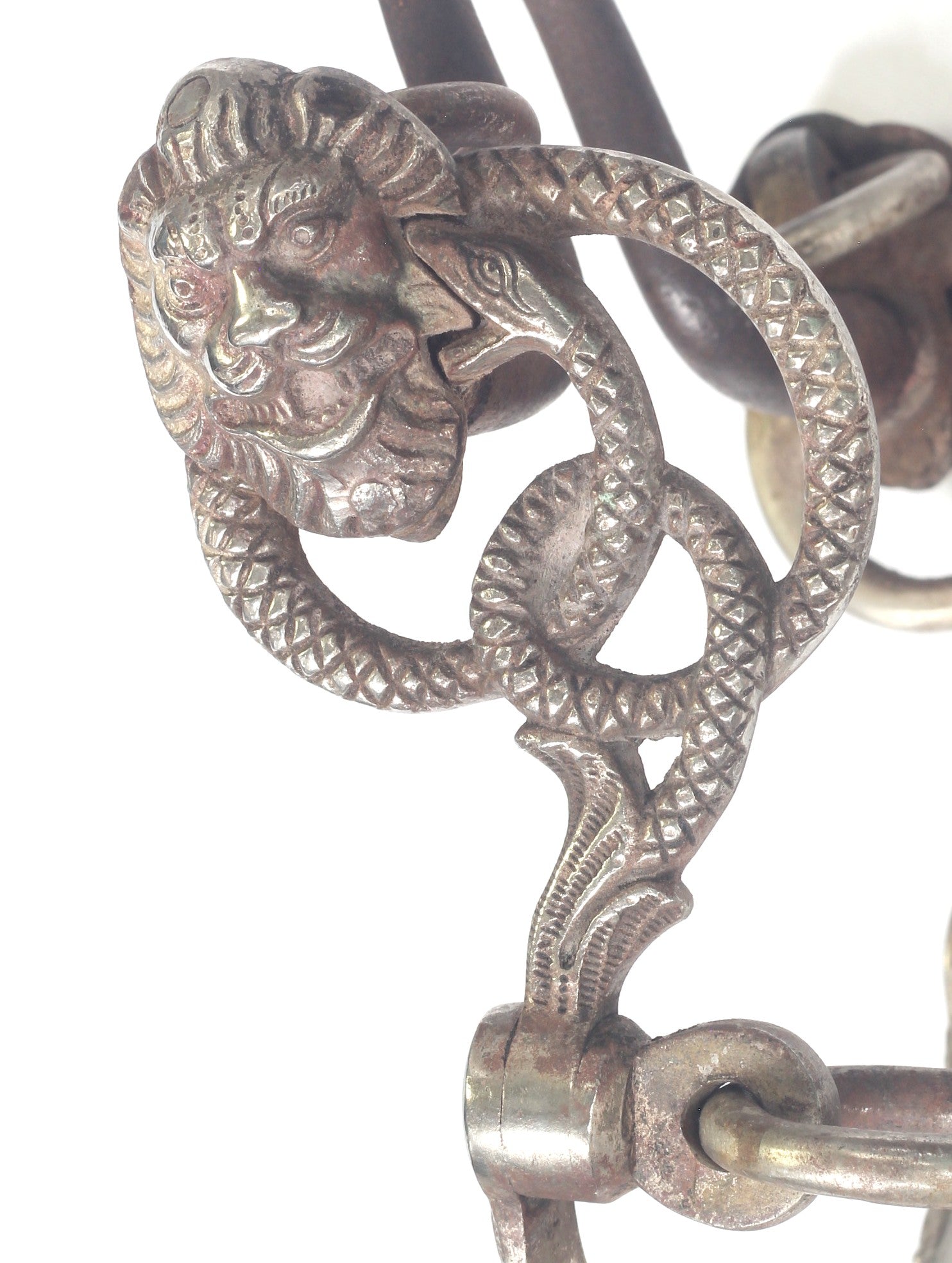 A Gaucho Ring Bit with Lion & Snake by Germano Berg 