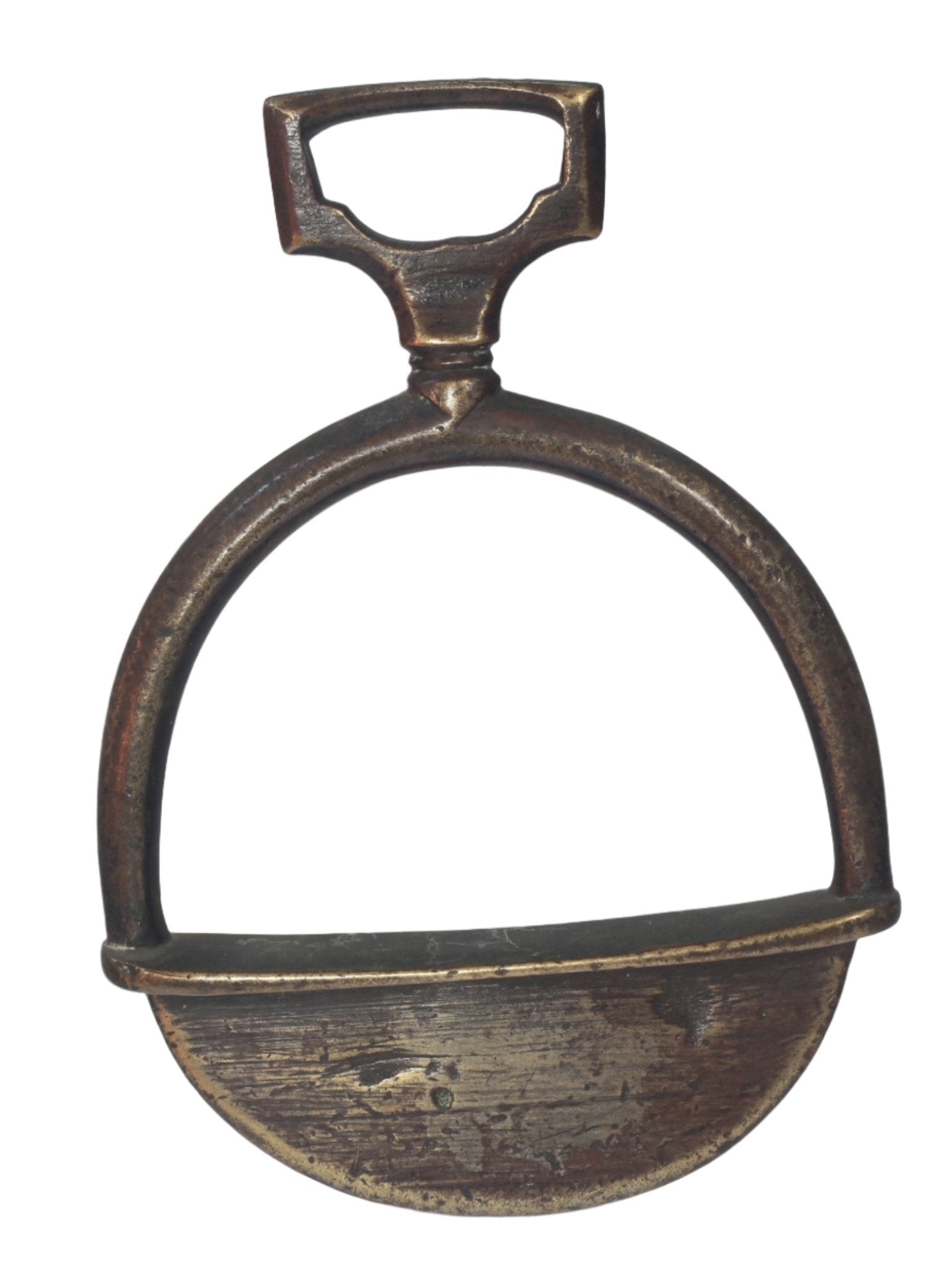 Small Round Bronze South American Stirrup