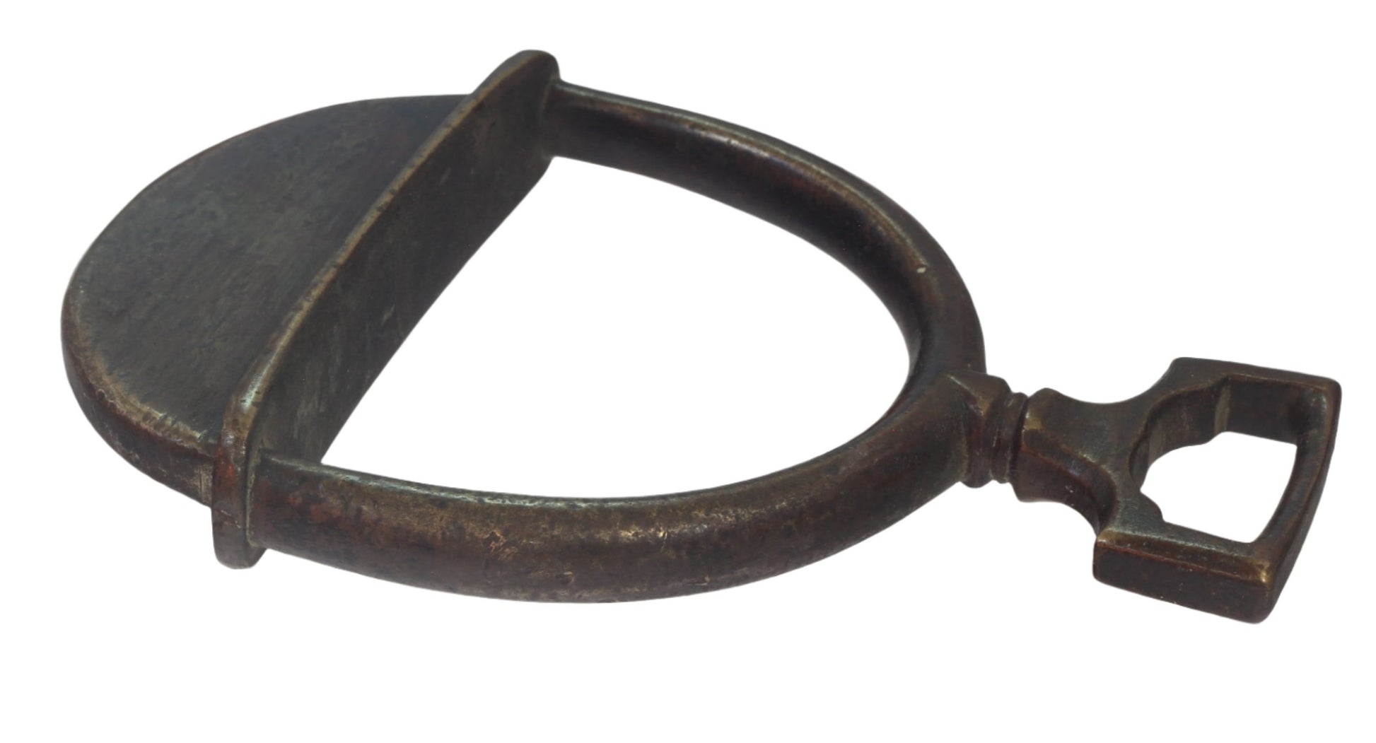 Small Round Bronze South American Stirrup