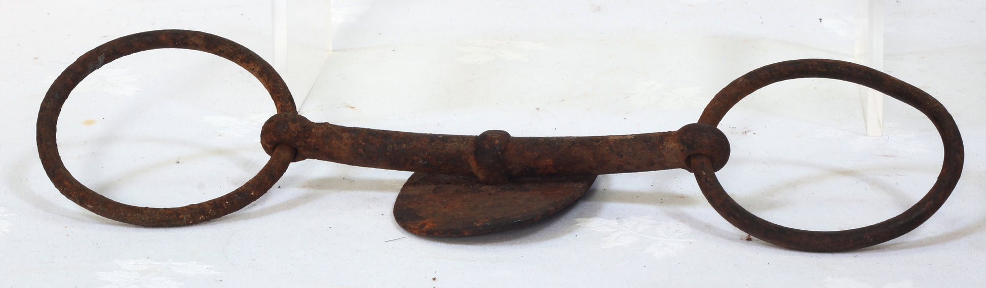 A 19th Century Steel Snaffle Bit with Tongue Plate