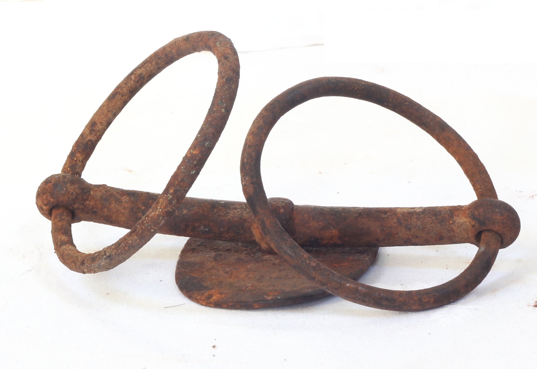 A 19th Century Steel Snaffle Bit with Tongue Plate