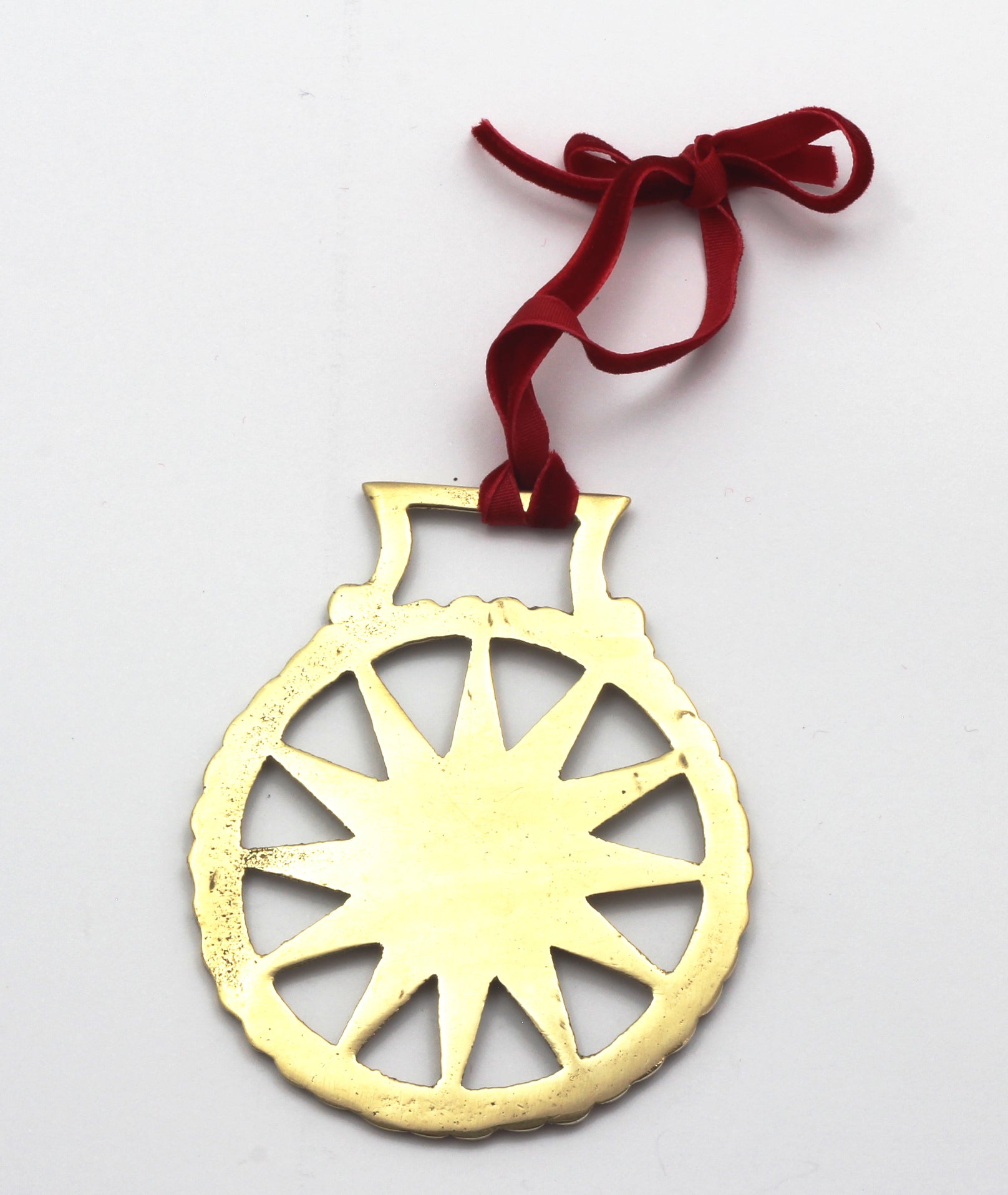 Star in Circle Horse Brass