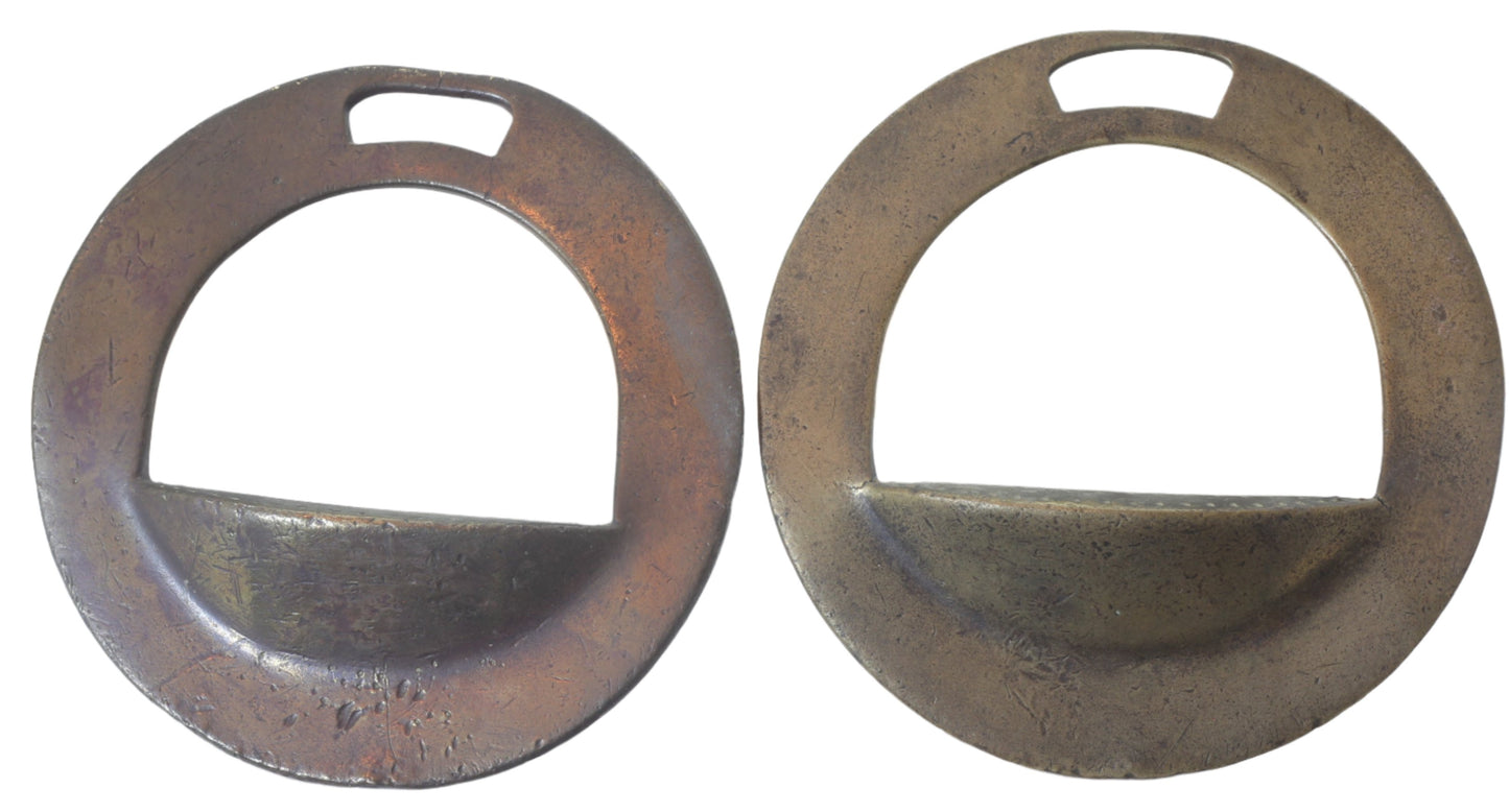 Pair of Old Round South American Stirrups