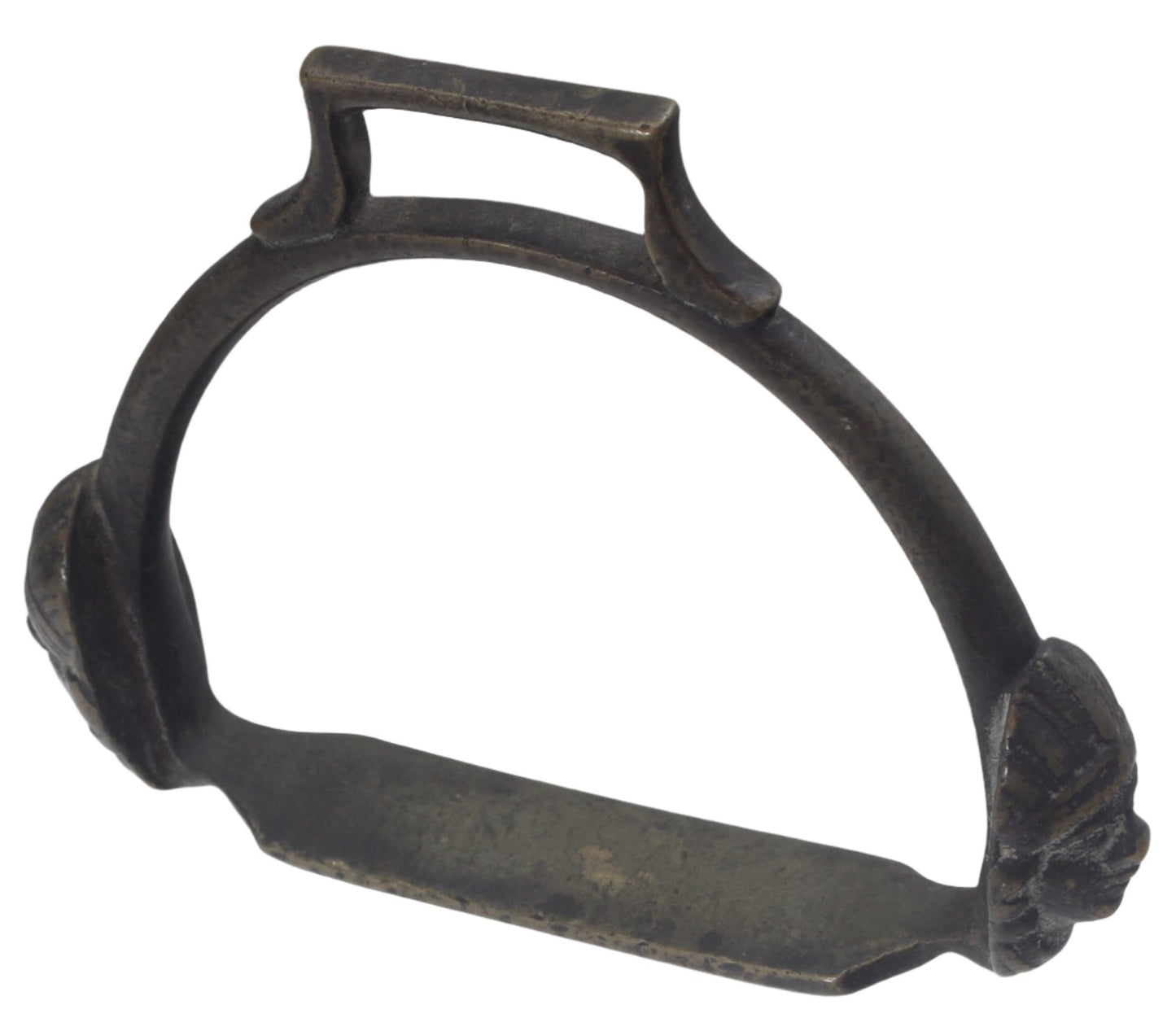 Small Brazilian  Stirrup with Warrior Masks