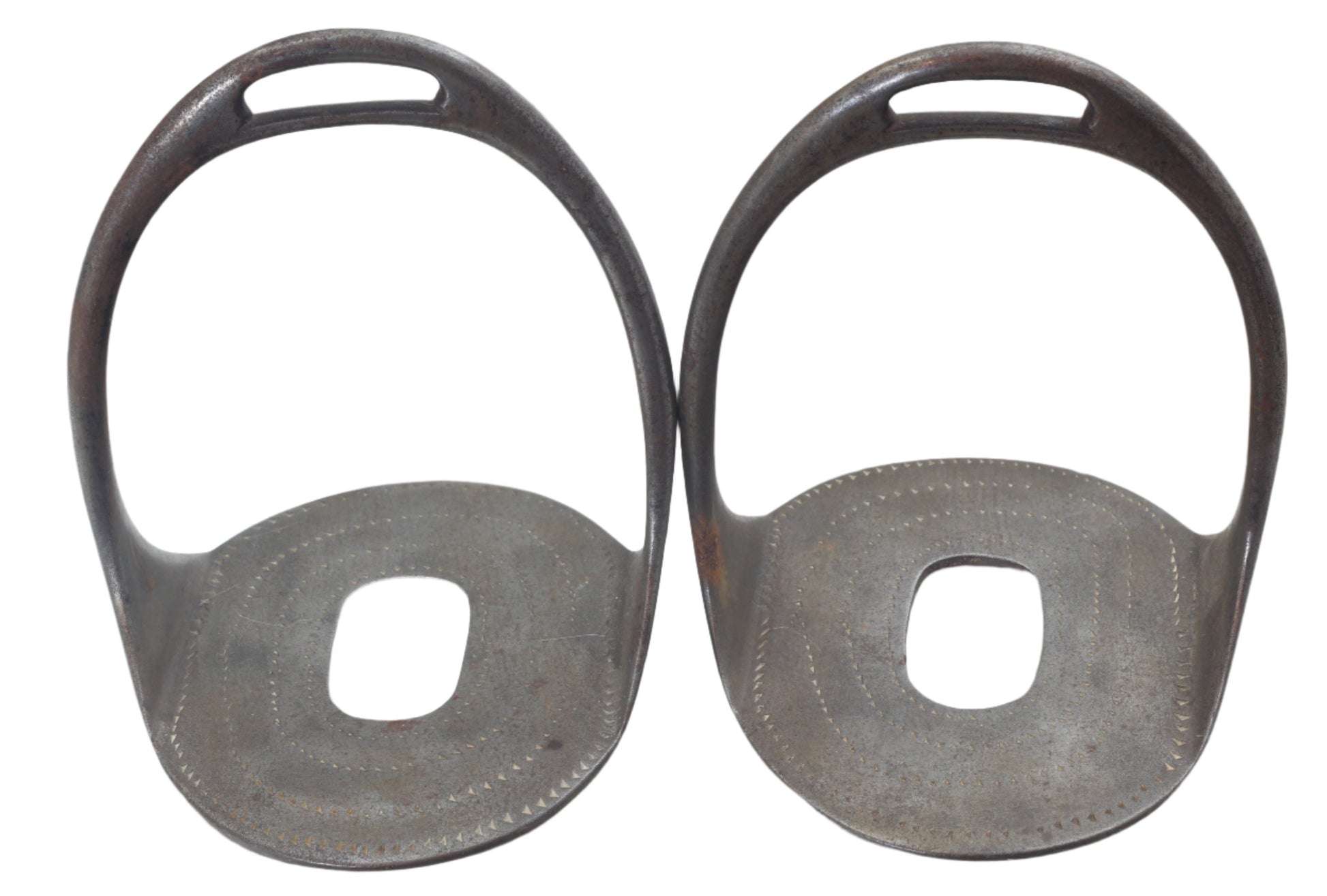 A Pair of Steel South American Stirrups