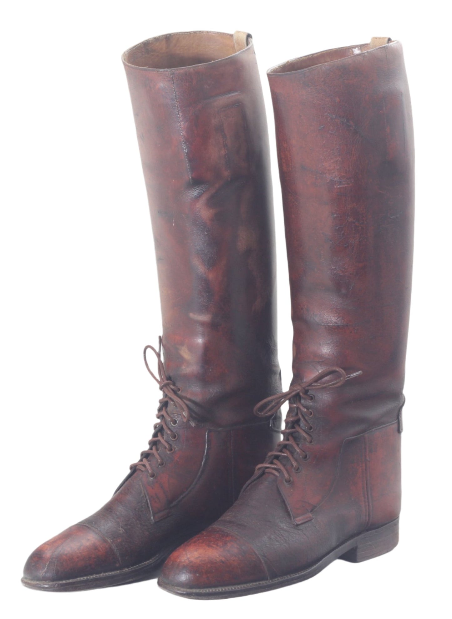 Antique Brown Leather Riding Boots