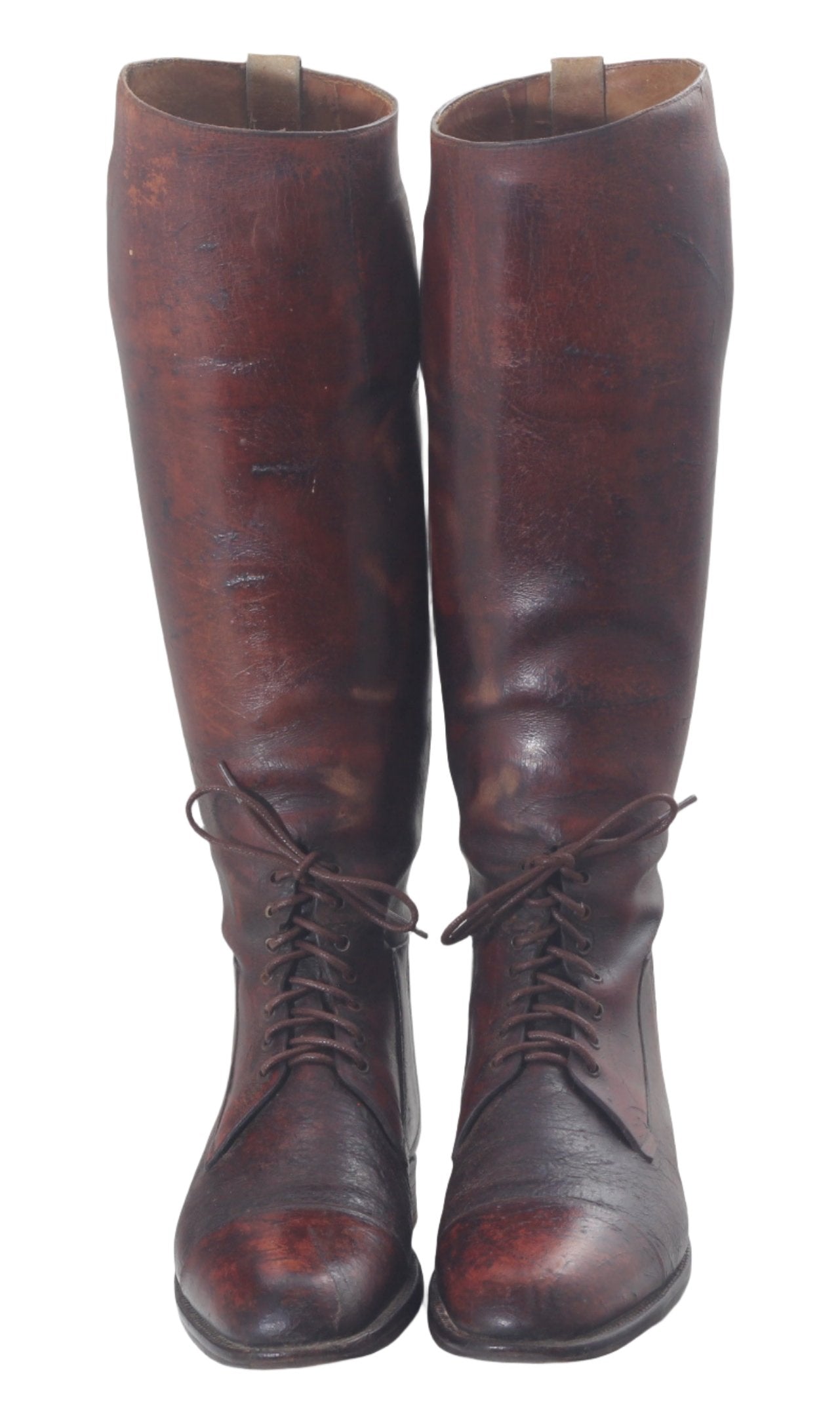 Antique Brown Leather Riding Boots