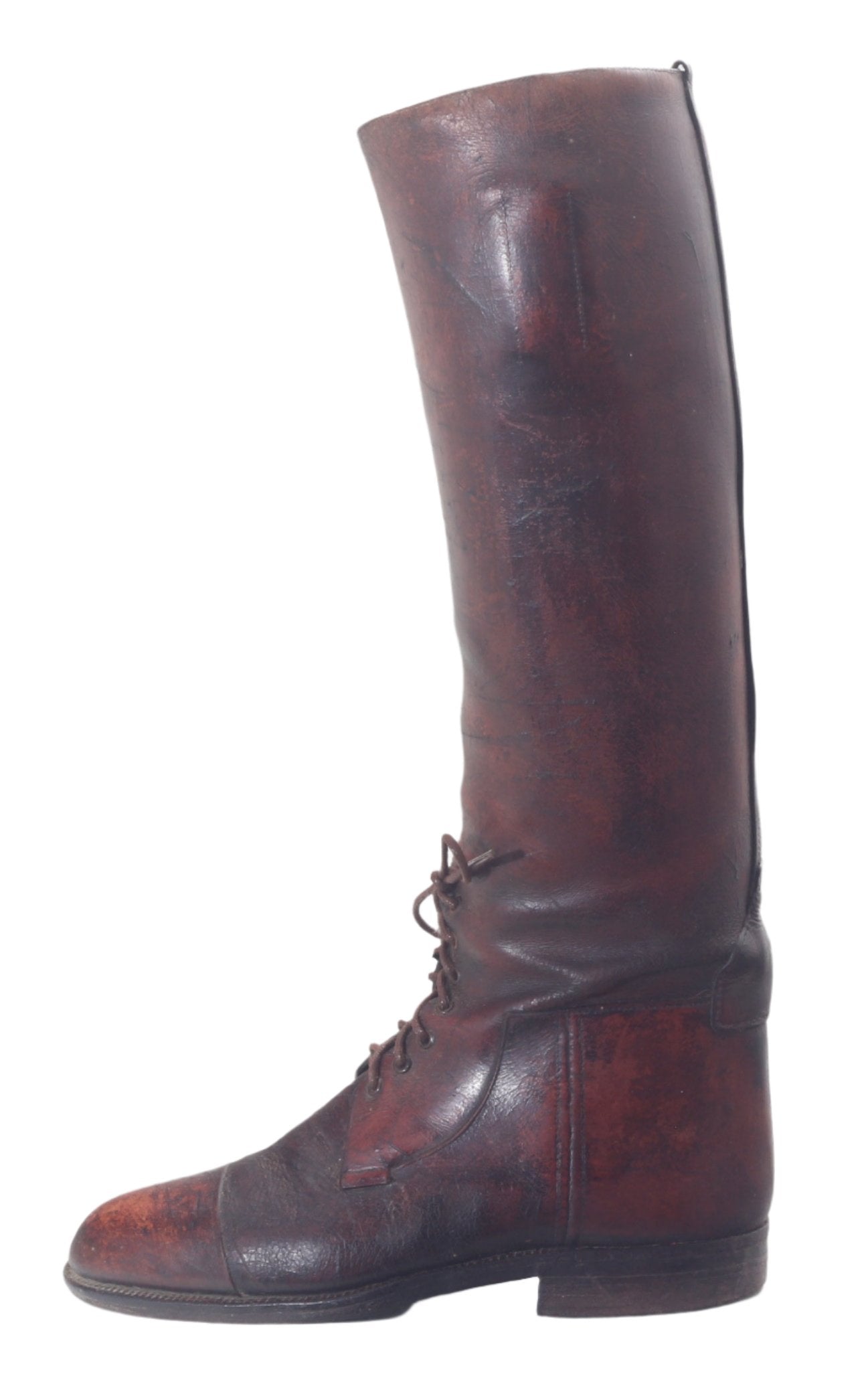 Antique Brown Leather Riding Boots