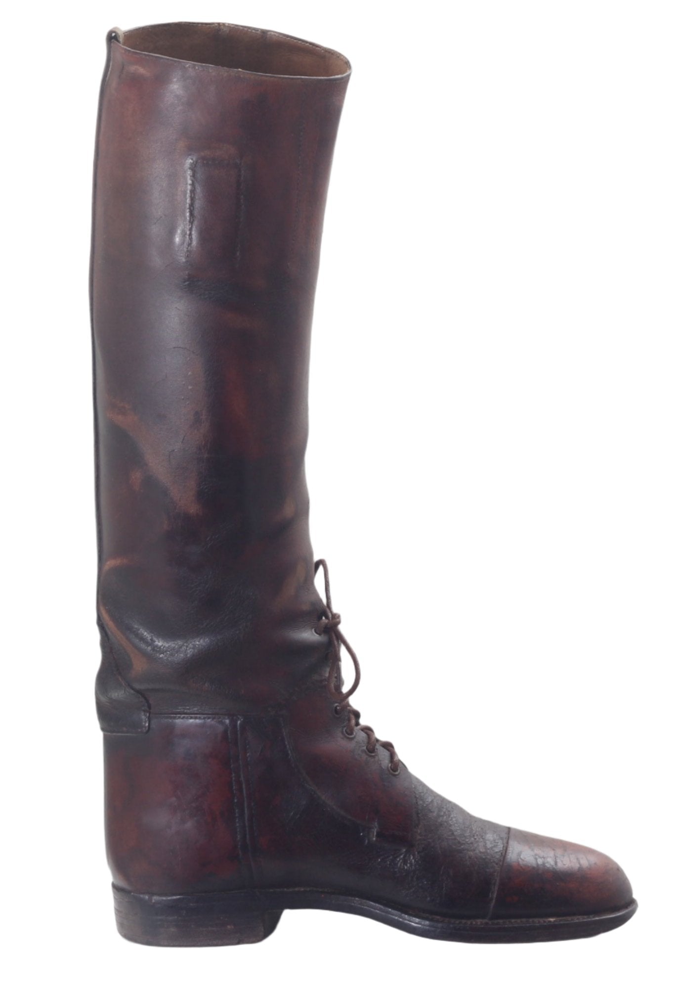 Antique Brown Leather Riding Boots