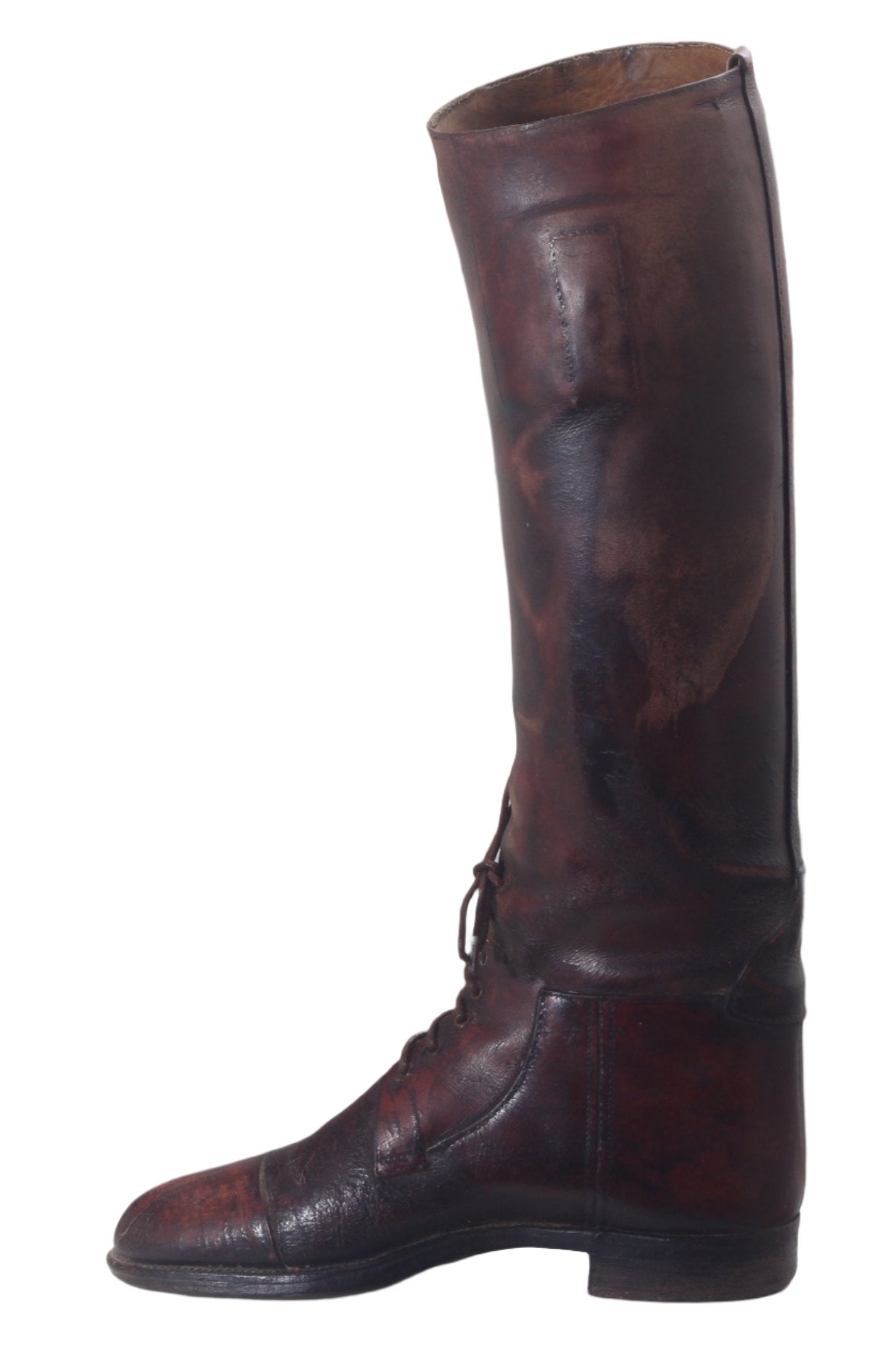 Antique Brown Leather Riding Boots