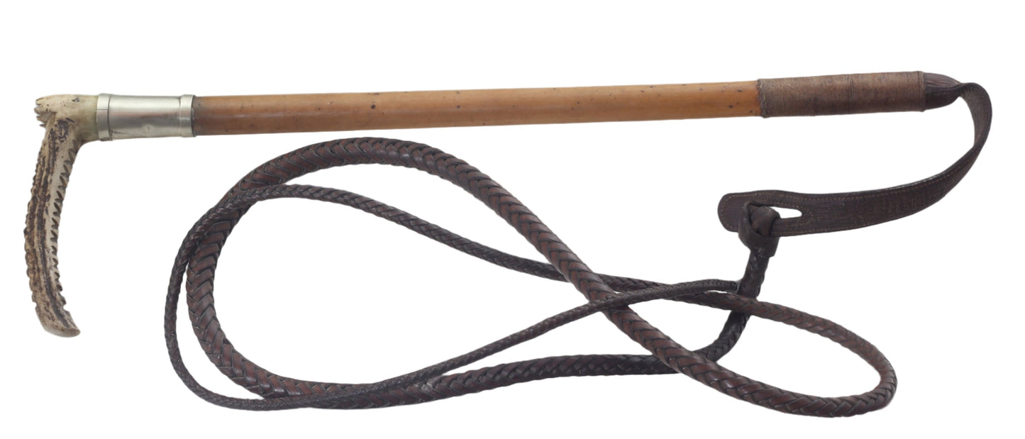 Vintage Gents Malacca Hunting Whip or Crop