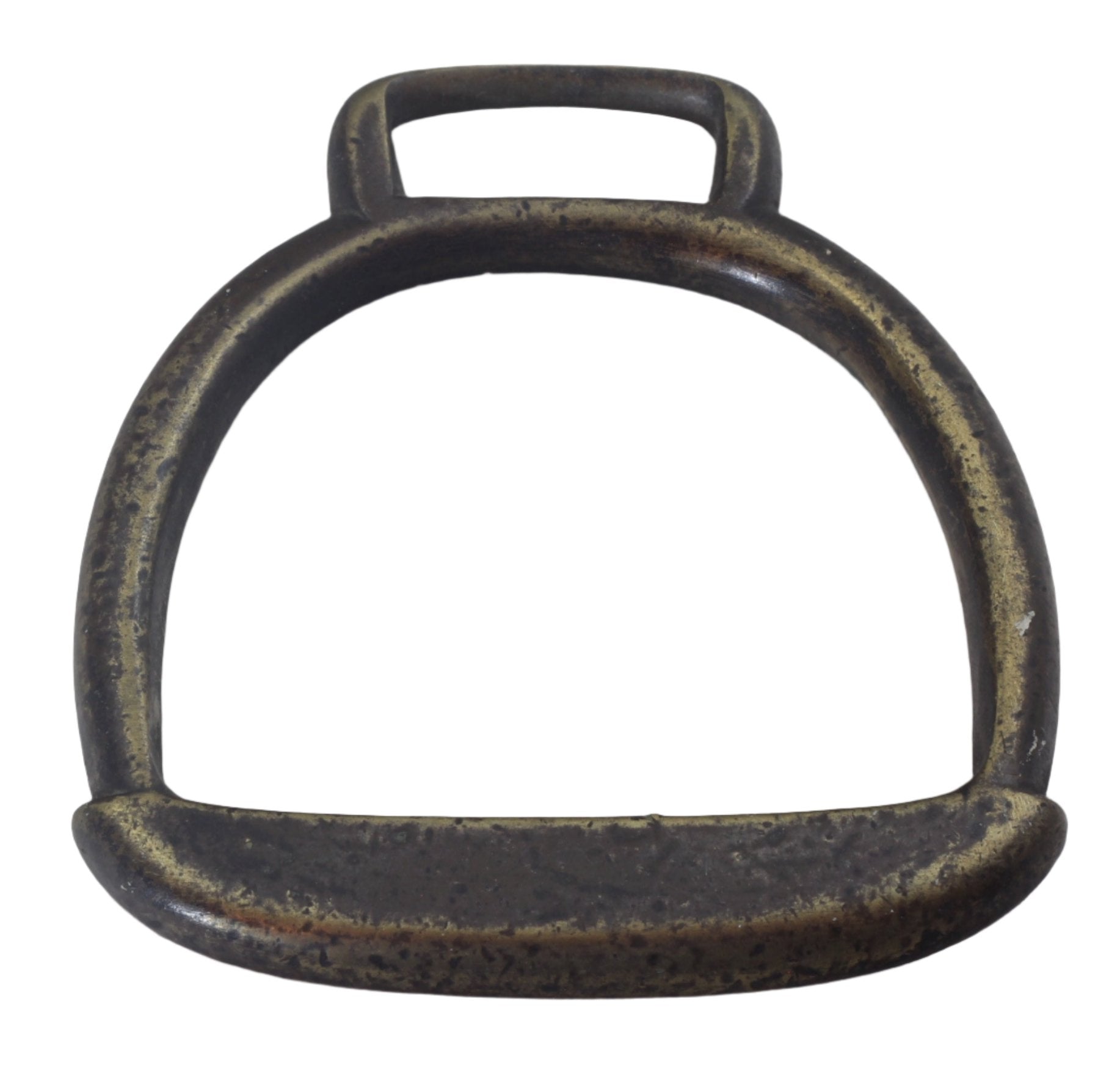 Small Heavy Bronze South American Stirrup