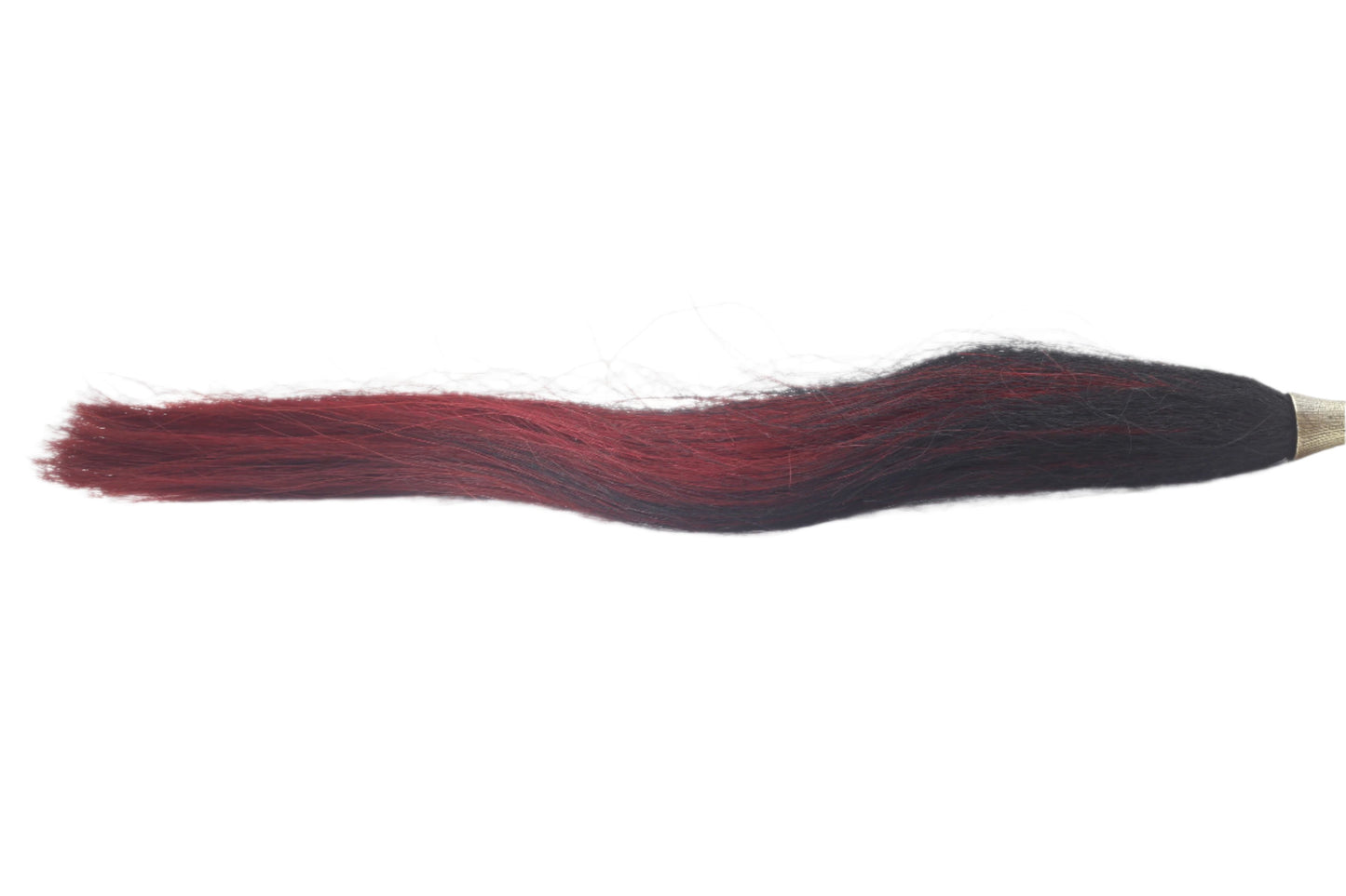 A Scarlet & Black Horse's Throat Plume or Beard for a Scottish Regiment