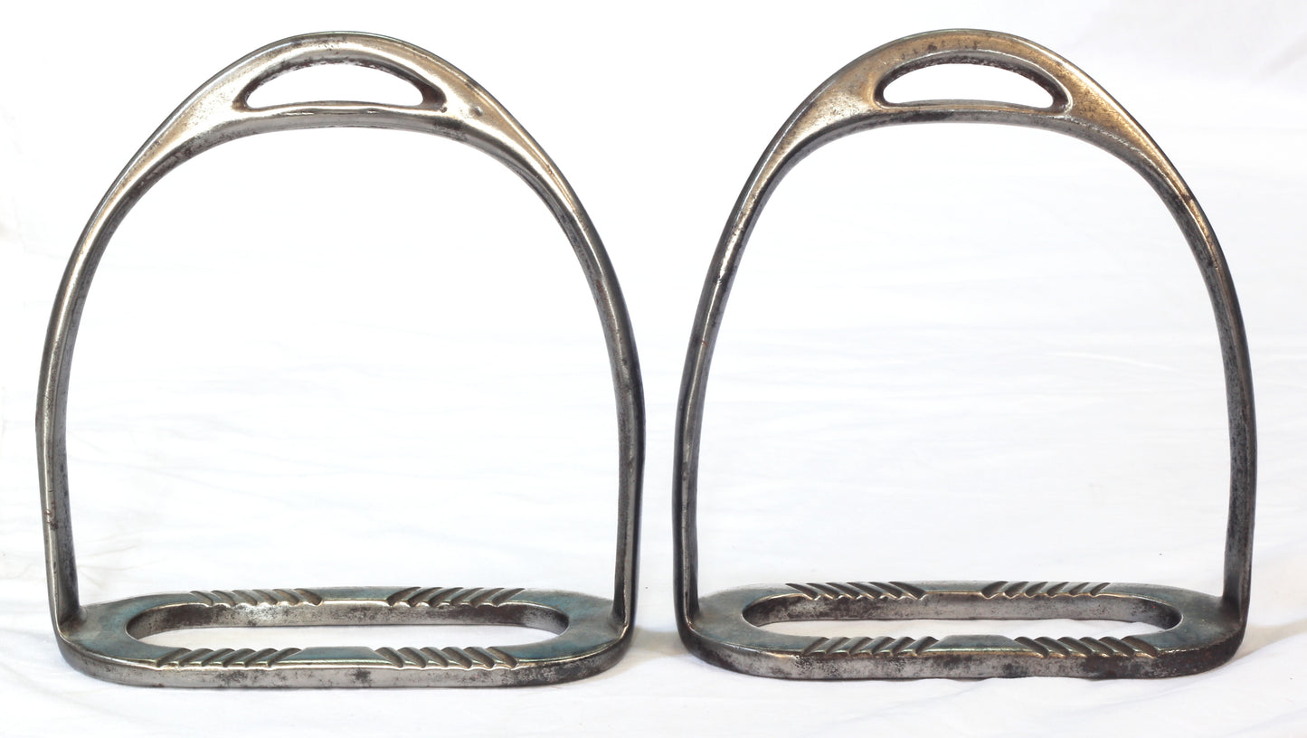 A Pair of 1915 WWI Military Stirrups