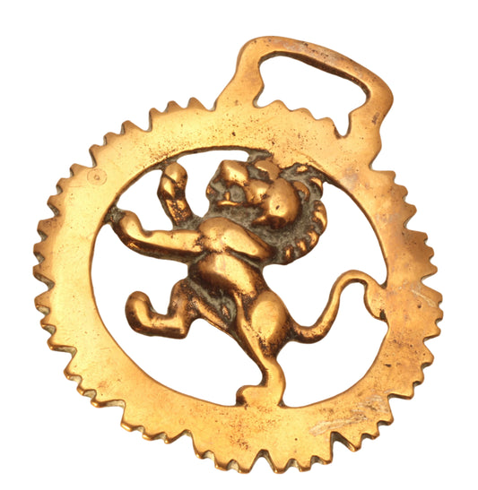 Vintage Peerage Lion Horse Brass