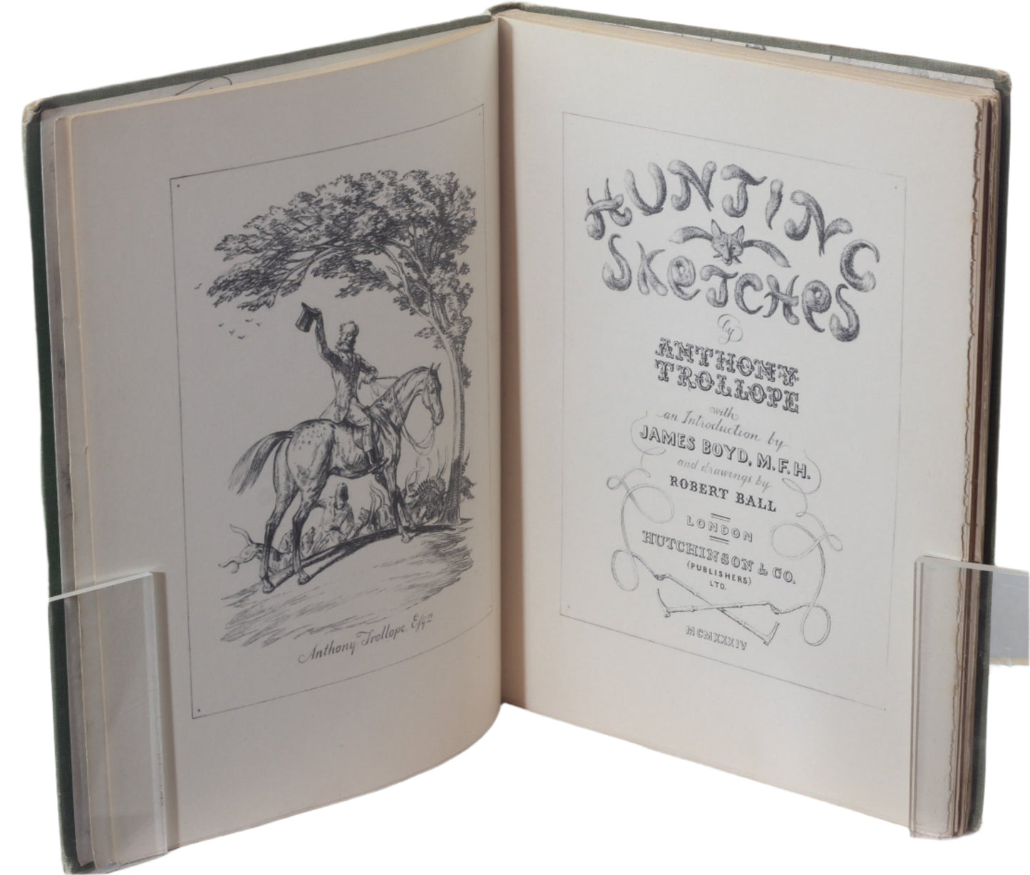 Hunting Sketches by Anthony Trollope, Illus. Robert Ball, 1934