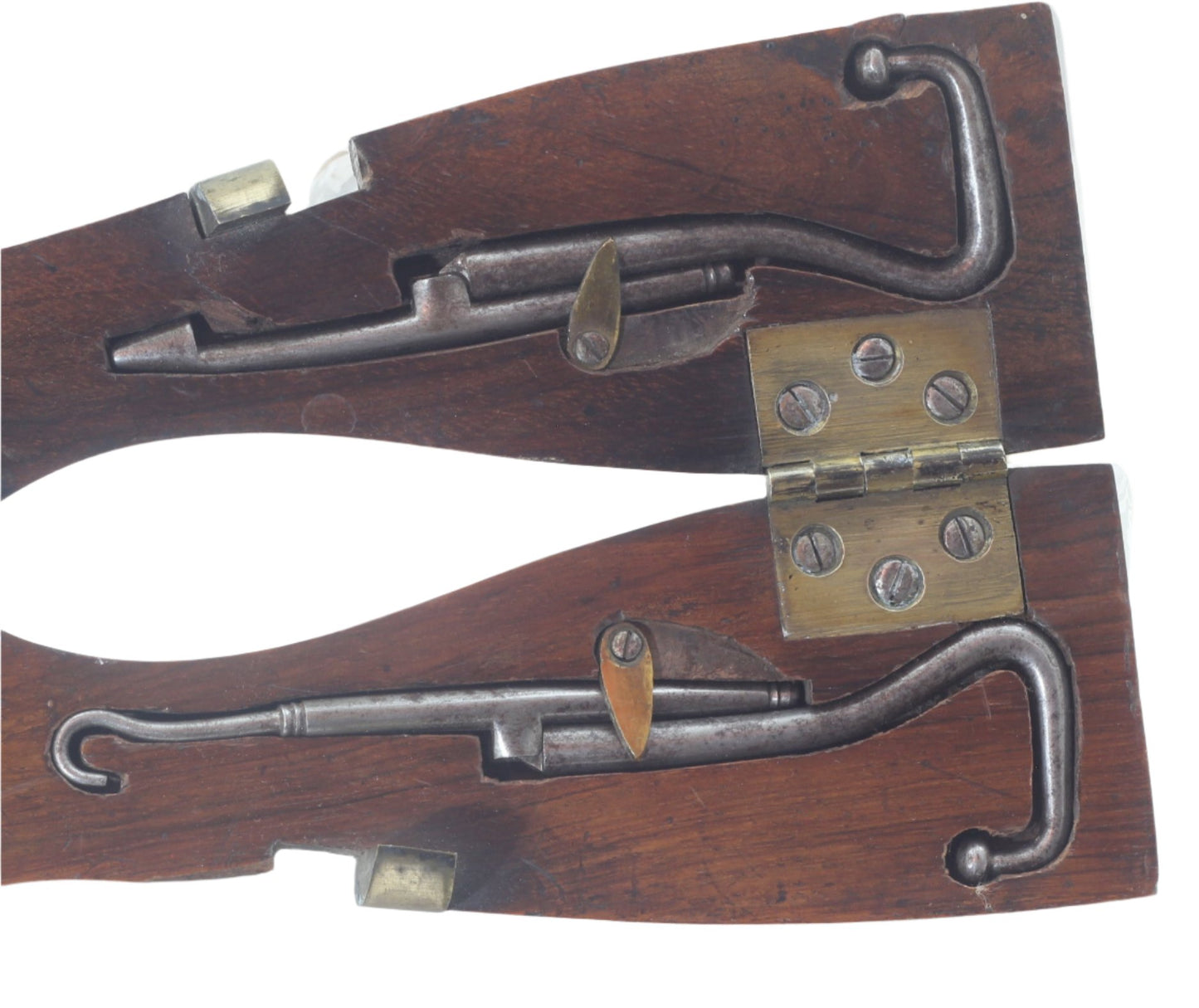 Antique Leg-Shaped  Folding Boot Jack with Boot Pulls