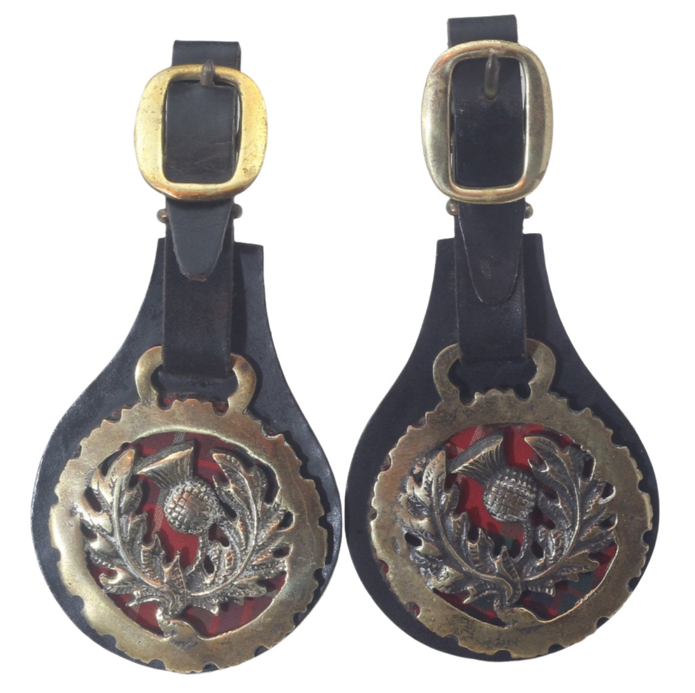 Pair of Scottish Thistle Horse Brasses