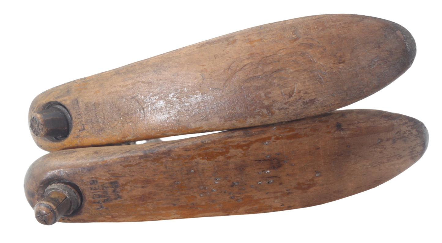 Antique Wooden Shoe Trees or Stretchers