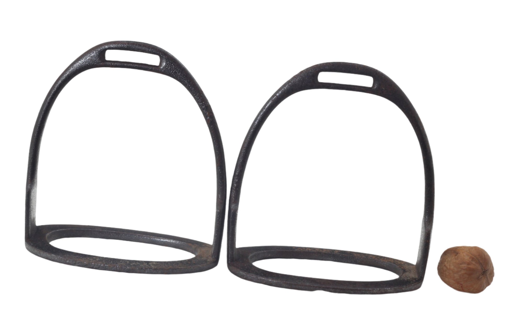 A Pair of Antique Steel Stirrups