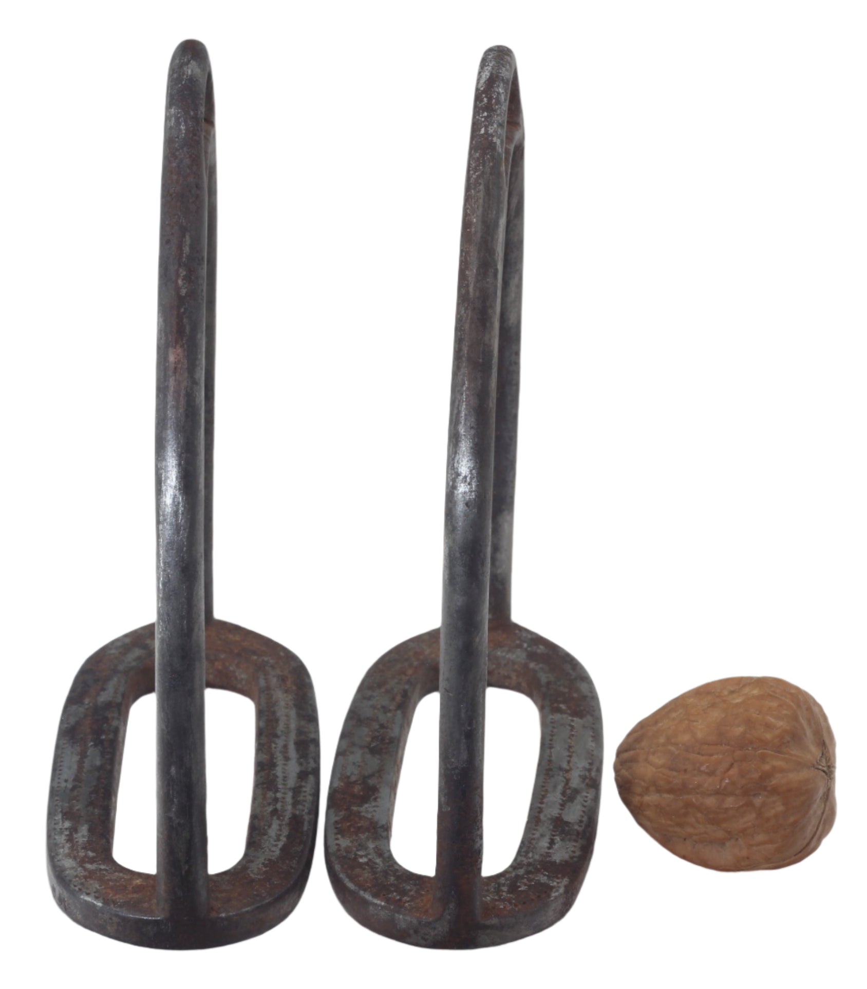 A Pair of Antique Steel Stirrups by Turk