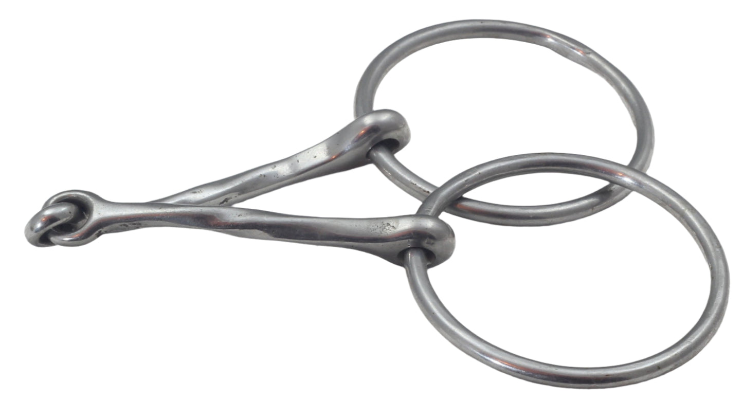 An Eldonian Jointed Loose Ring Snaffle or Overcheck Bit