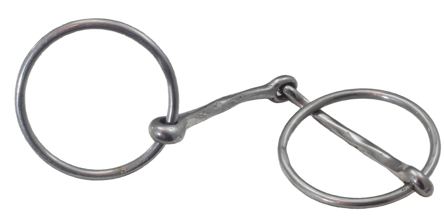 An Eldonian Jointed Loose Ring Snaffle or Overcheck Bit