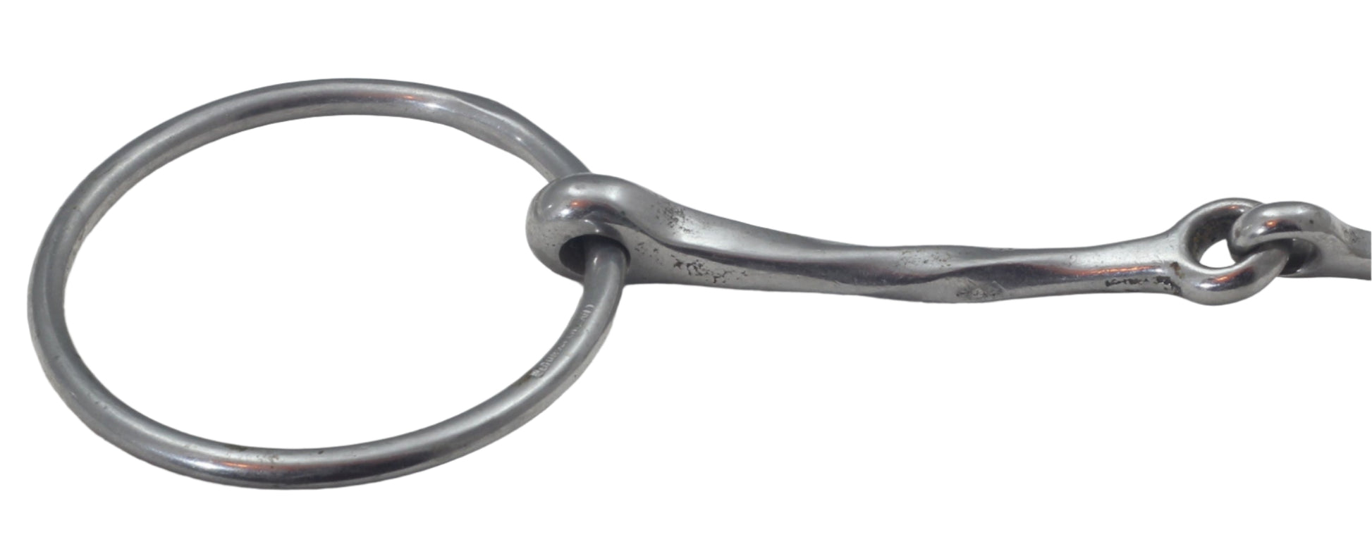 An Eldonian Jointed Loose Ring Snaffle or Overcheck Bit