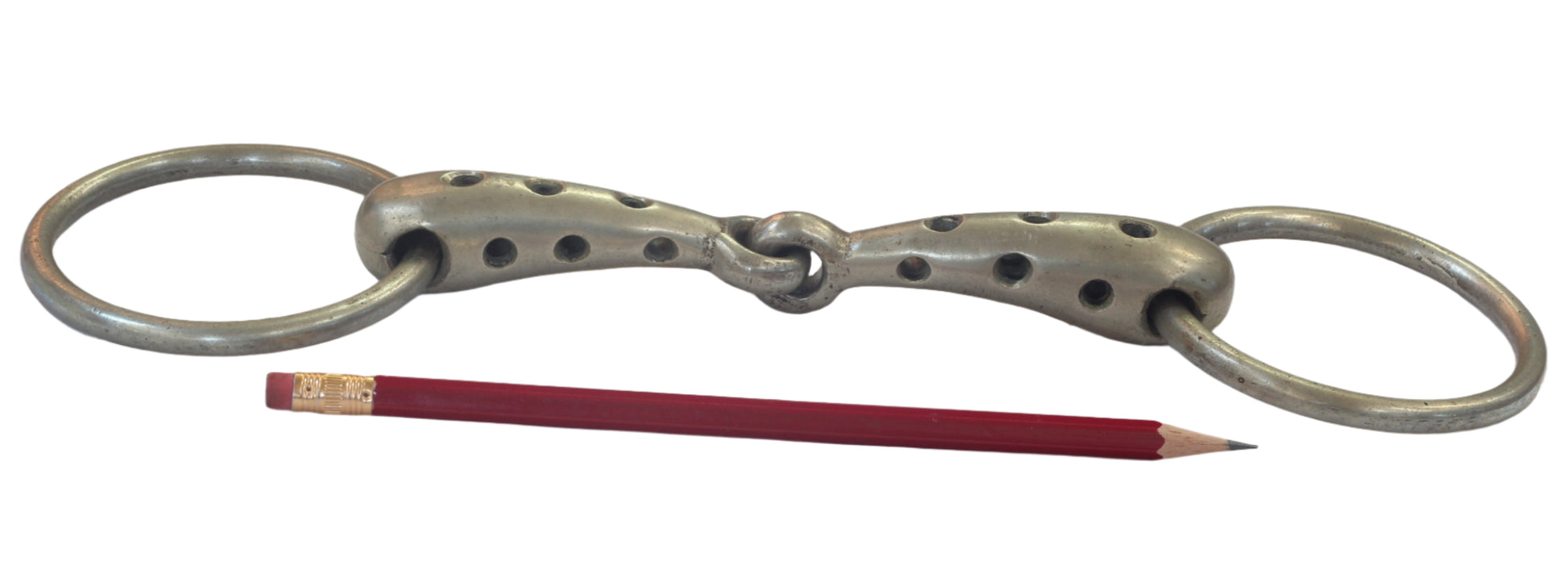 A Perforated Anti-windsucking or Salivation Snaffle Bit