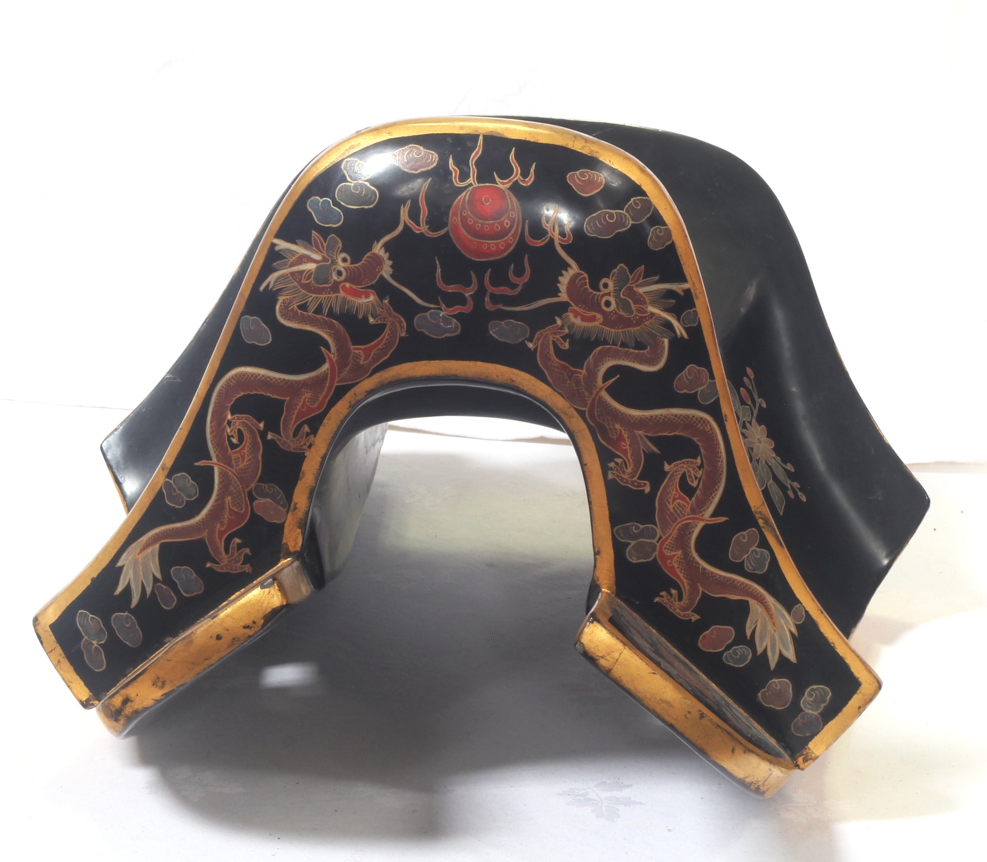 An early 20th Century Chinese lacquered saddle