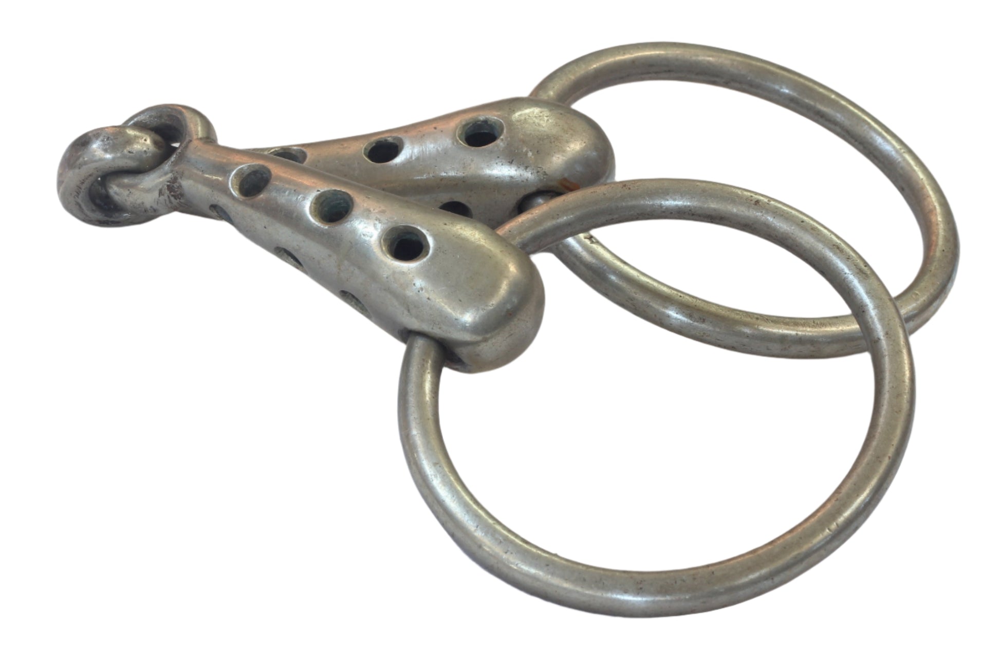 A Perforated Anti-windsucking or Salivation Snaffle Bit