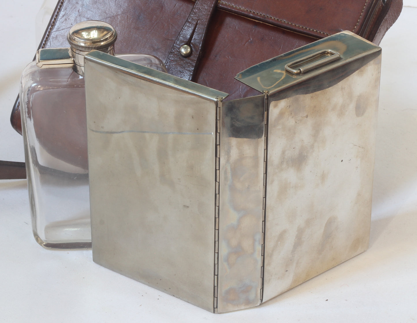 Swaine & Adeney Canteen with Sandwich Tin & Flask