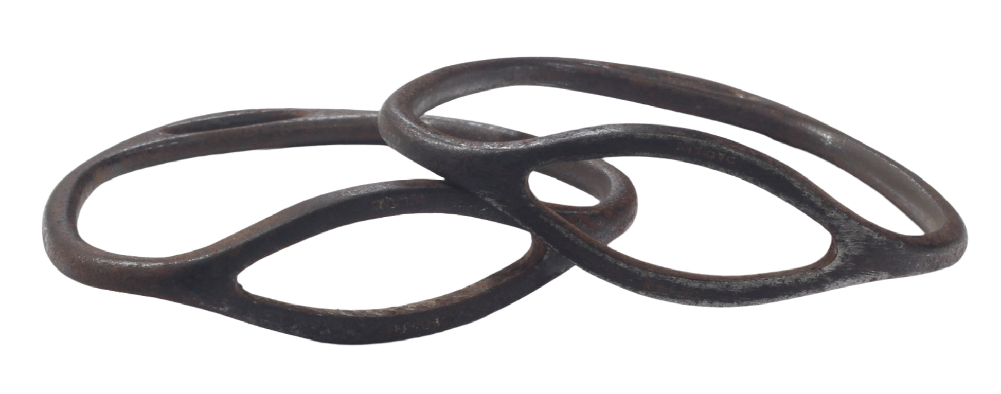 A Pair of Antique Steel Racing Stirrups by Pariani of Milan